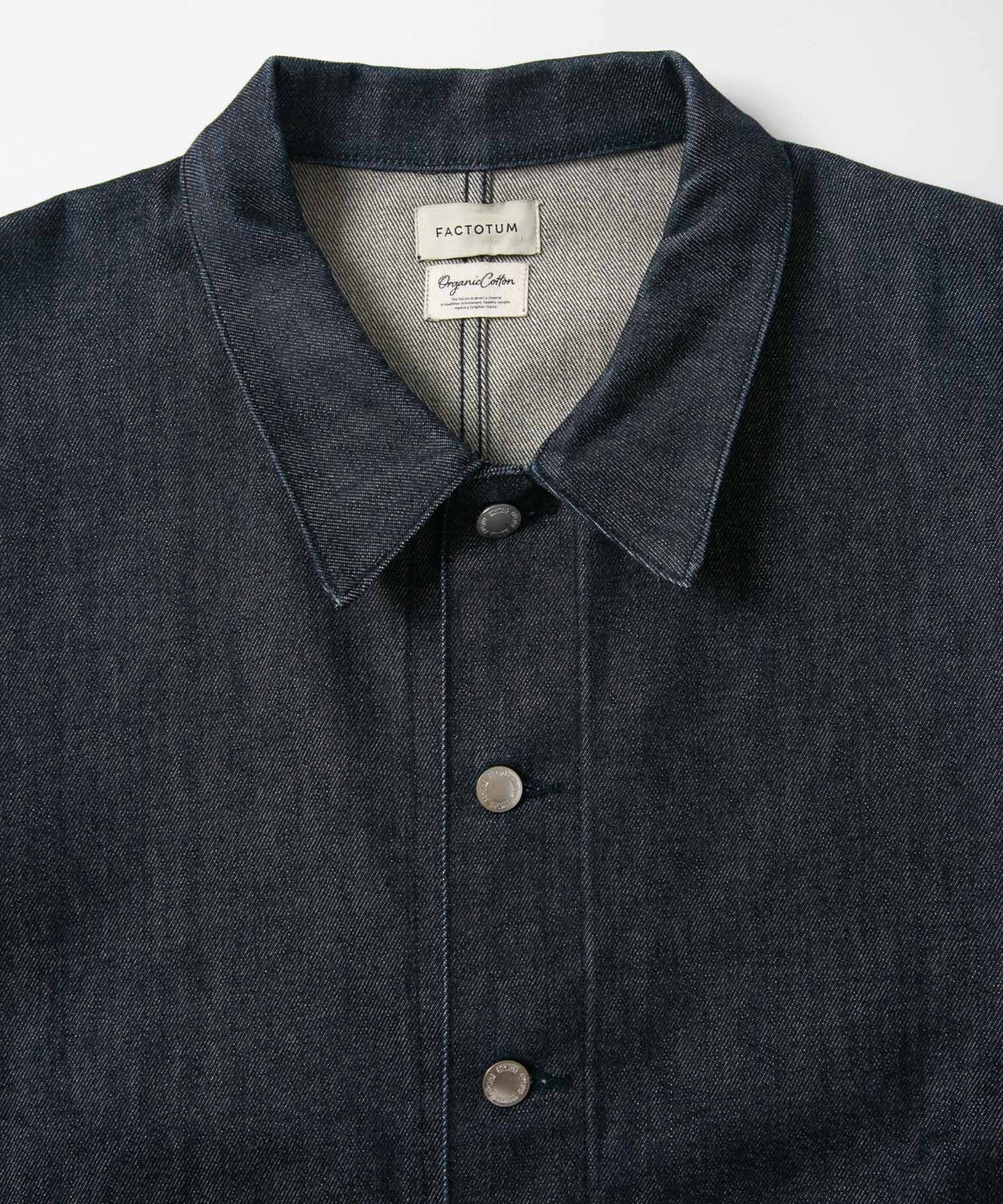 Organic Denim Rigid Wide Jacket