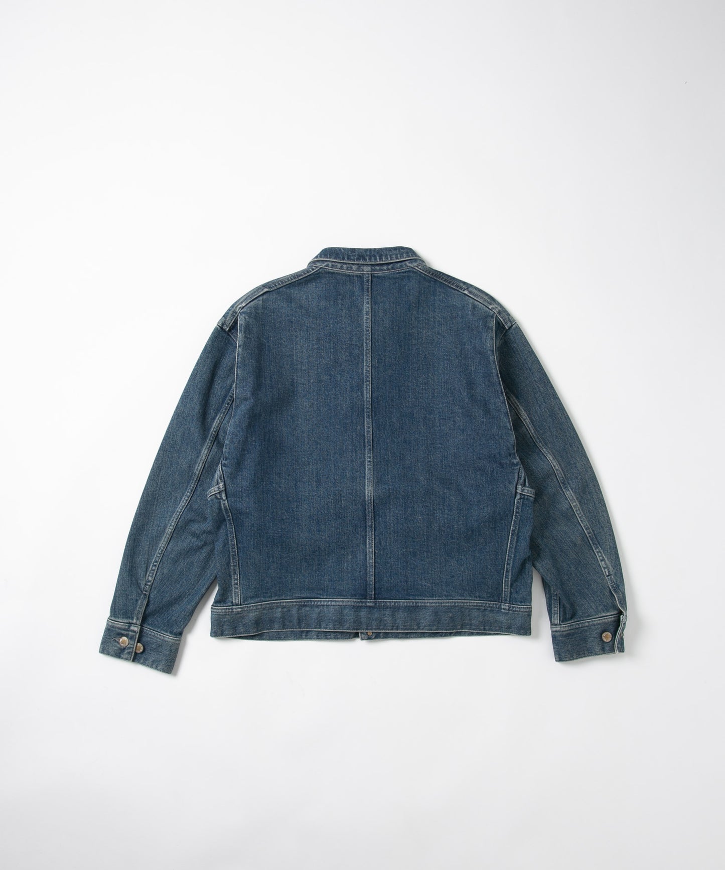 Organic Denim Washed Wide Jacket