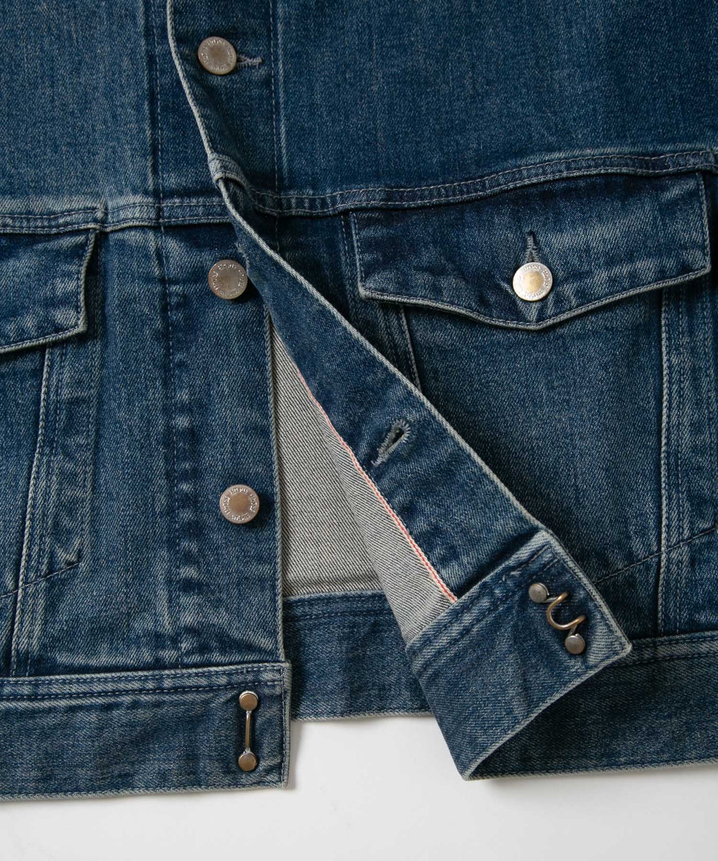 Organic Denim Washed Wide Jacket