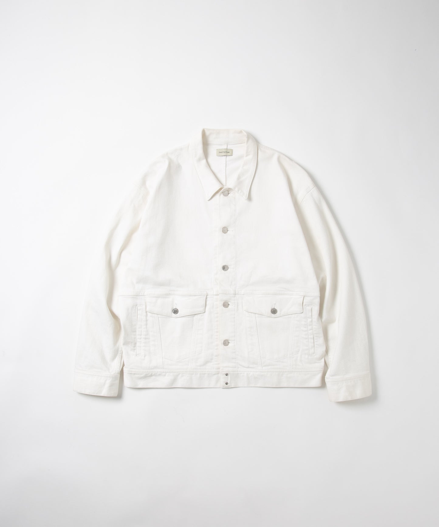 Organic Denim Washed Wide Jacket