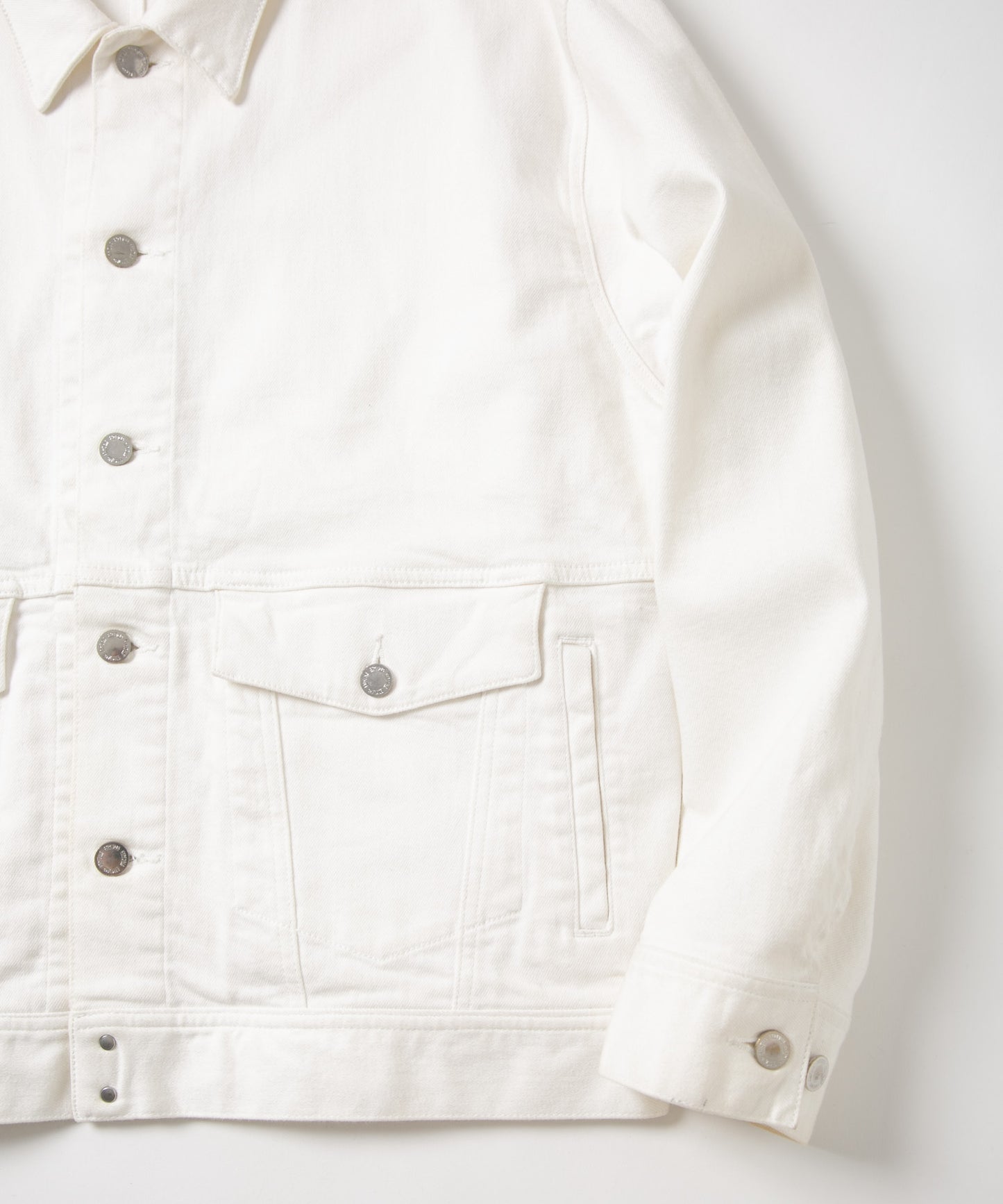 Organic Denim Washed Wide Jacket