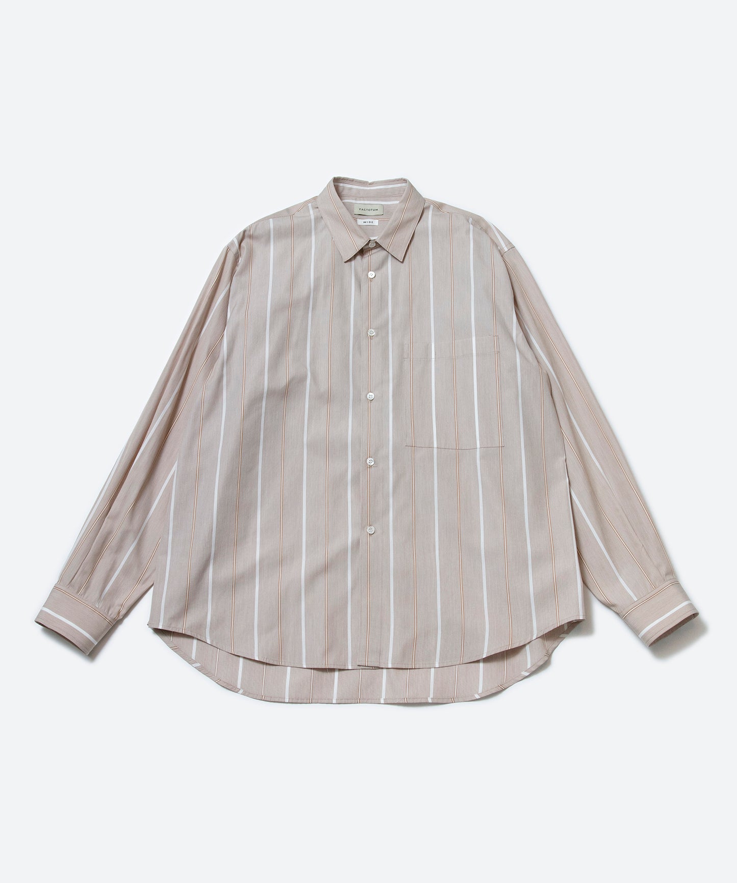 CL Stripe Round Hem Shirt