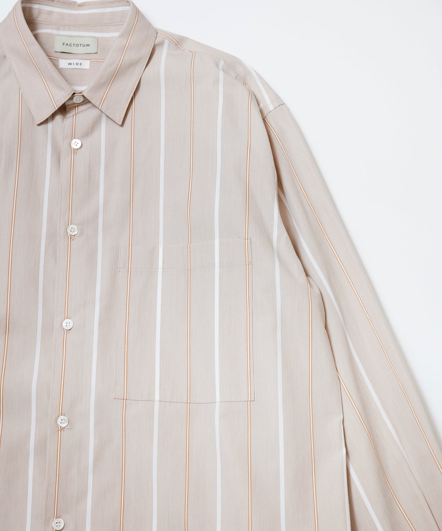 CL Stripe Round Hem Shirt