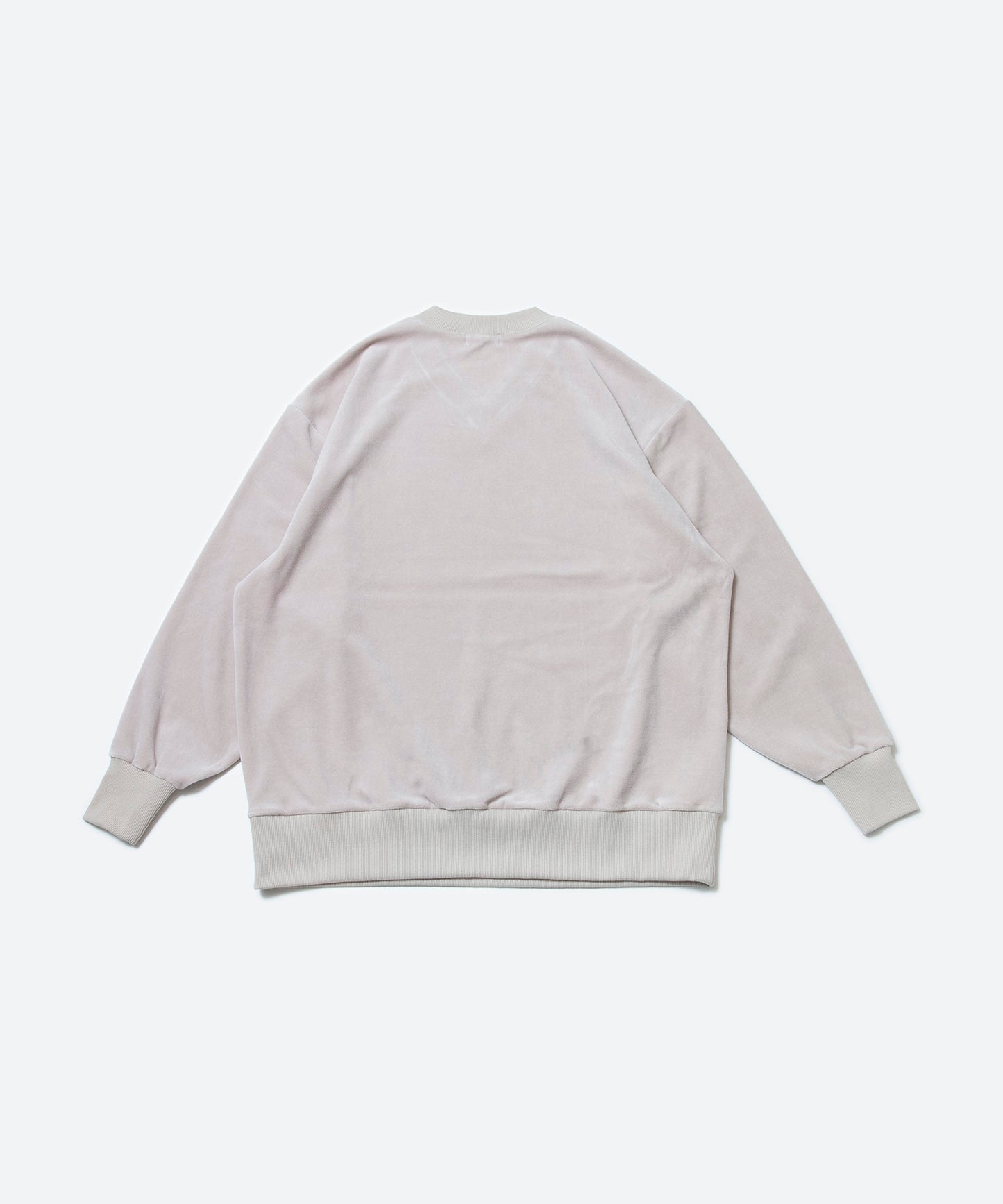 Heavy velor V-neck L/S