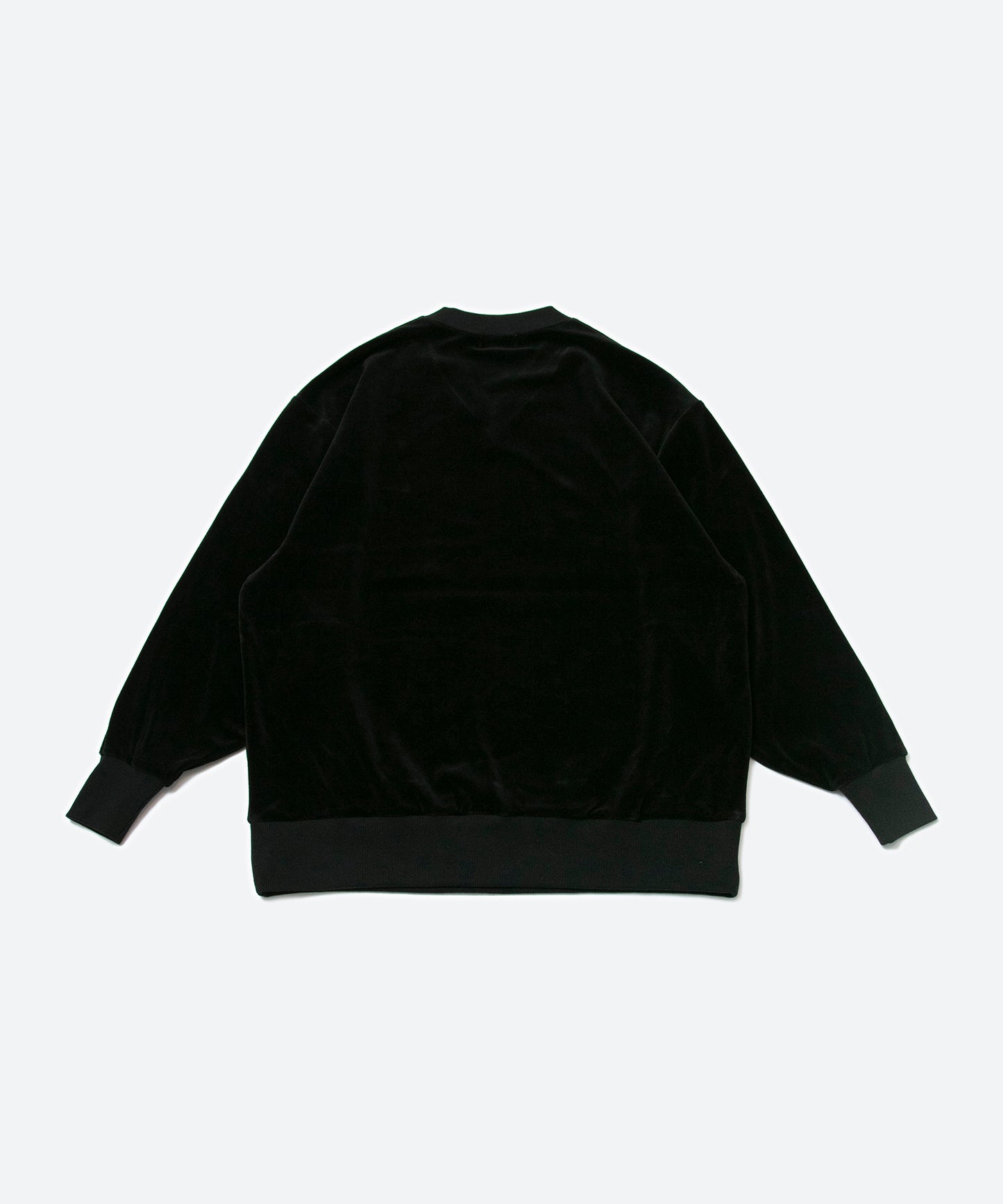 Heavy velor V-neck L/S