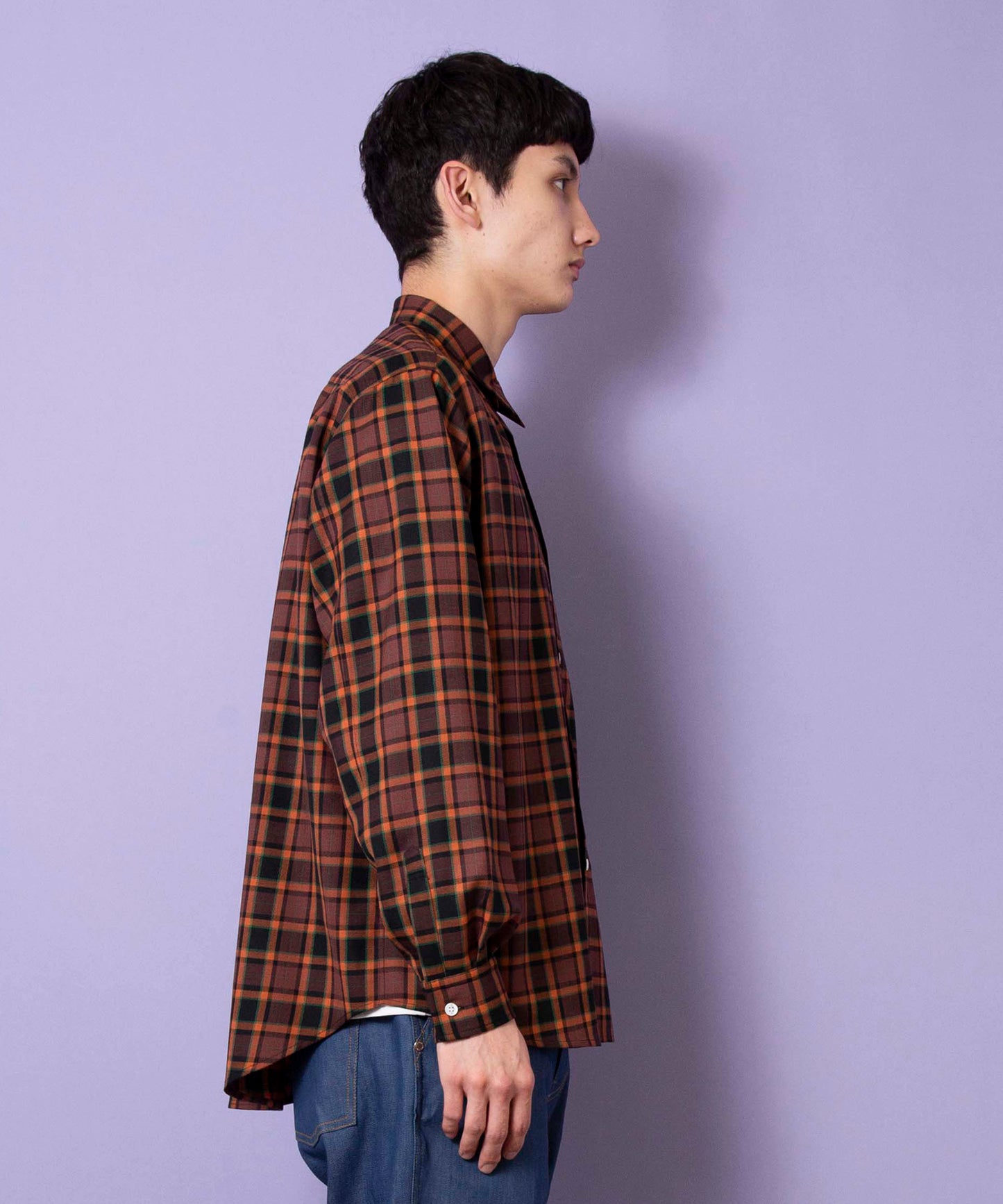 T/W Check Wide Shirt