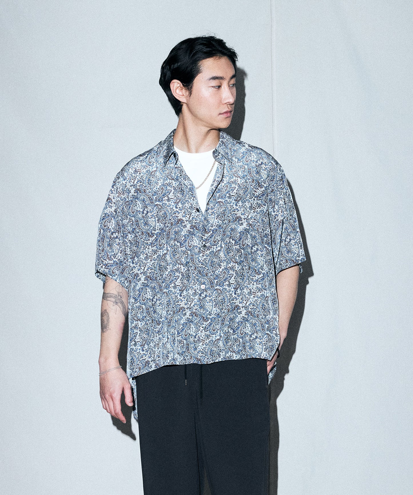 Paisley Printed Short Sleeve Shirt