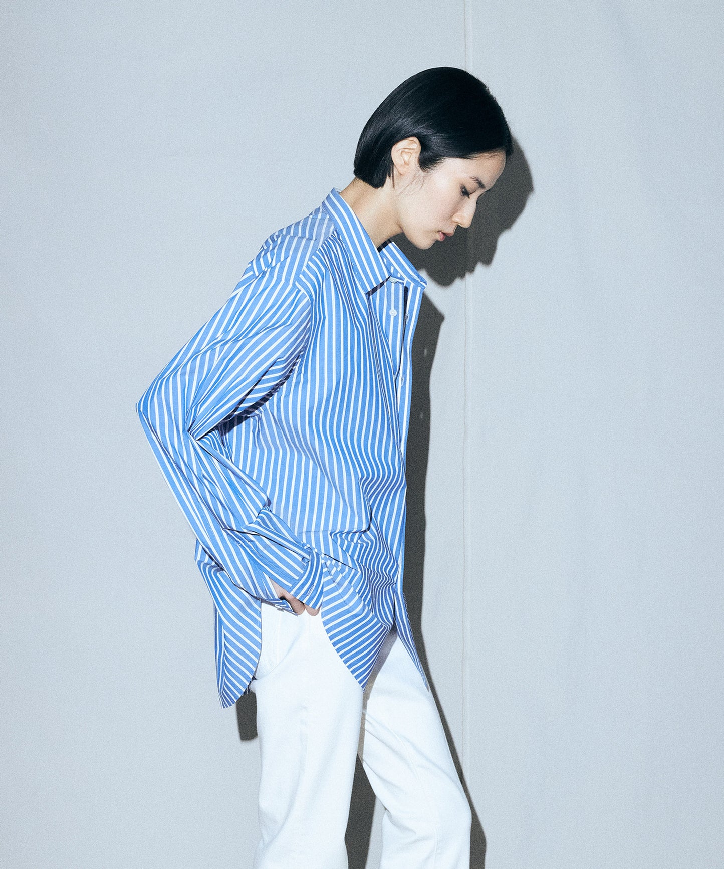 POLY/RAYON Round Hem Shirt