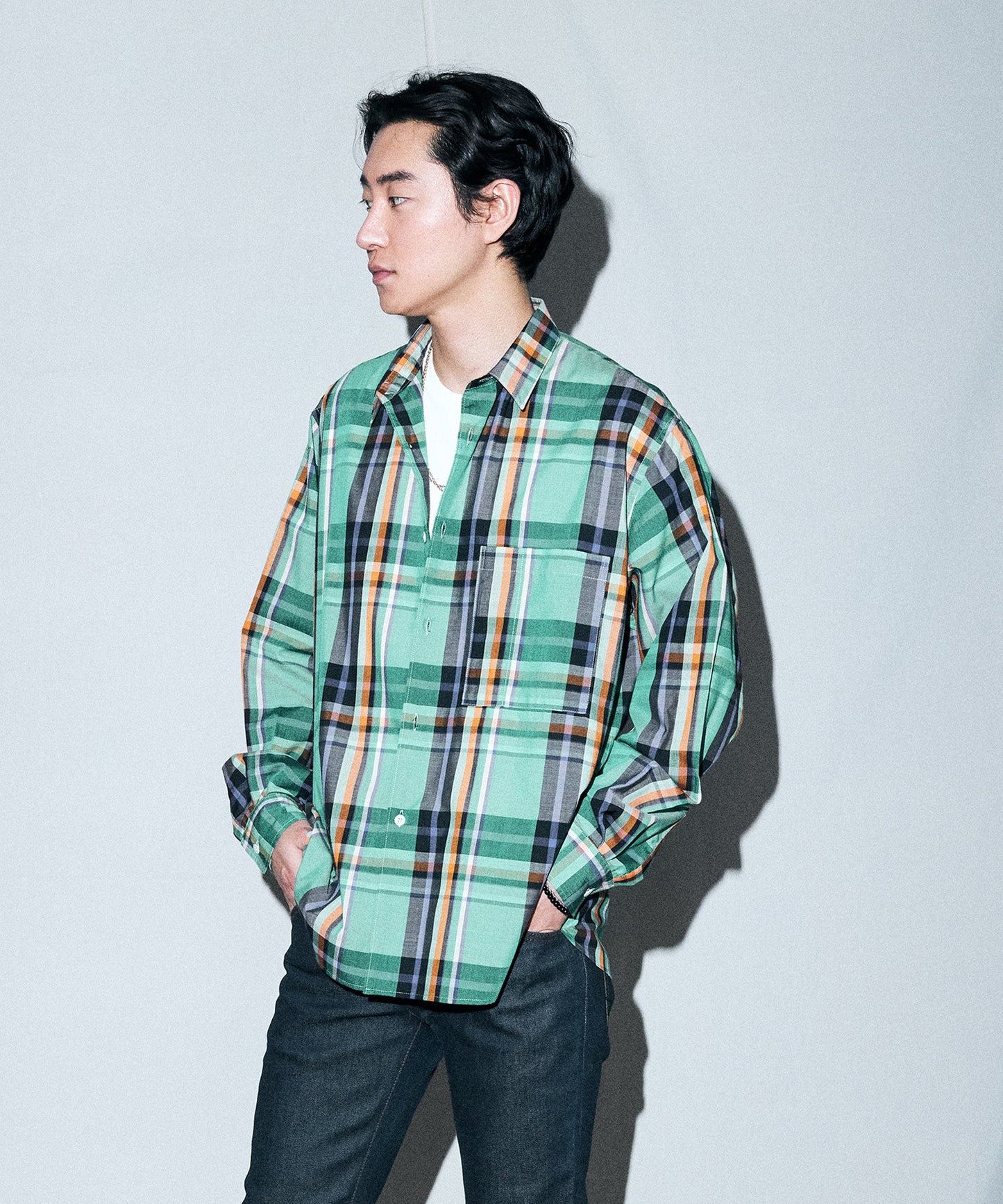 POLY/RAYON Round Hem Shirt