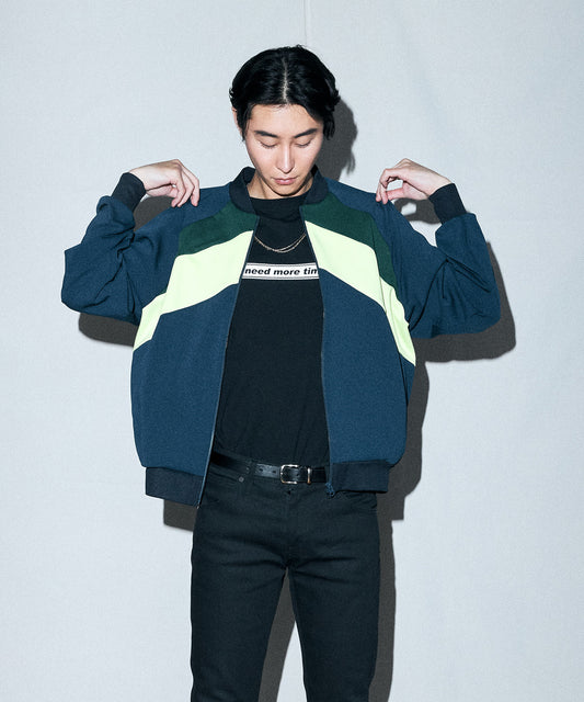 Aqua Jersey Track Blouson