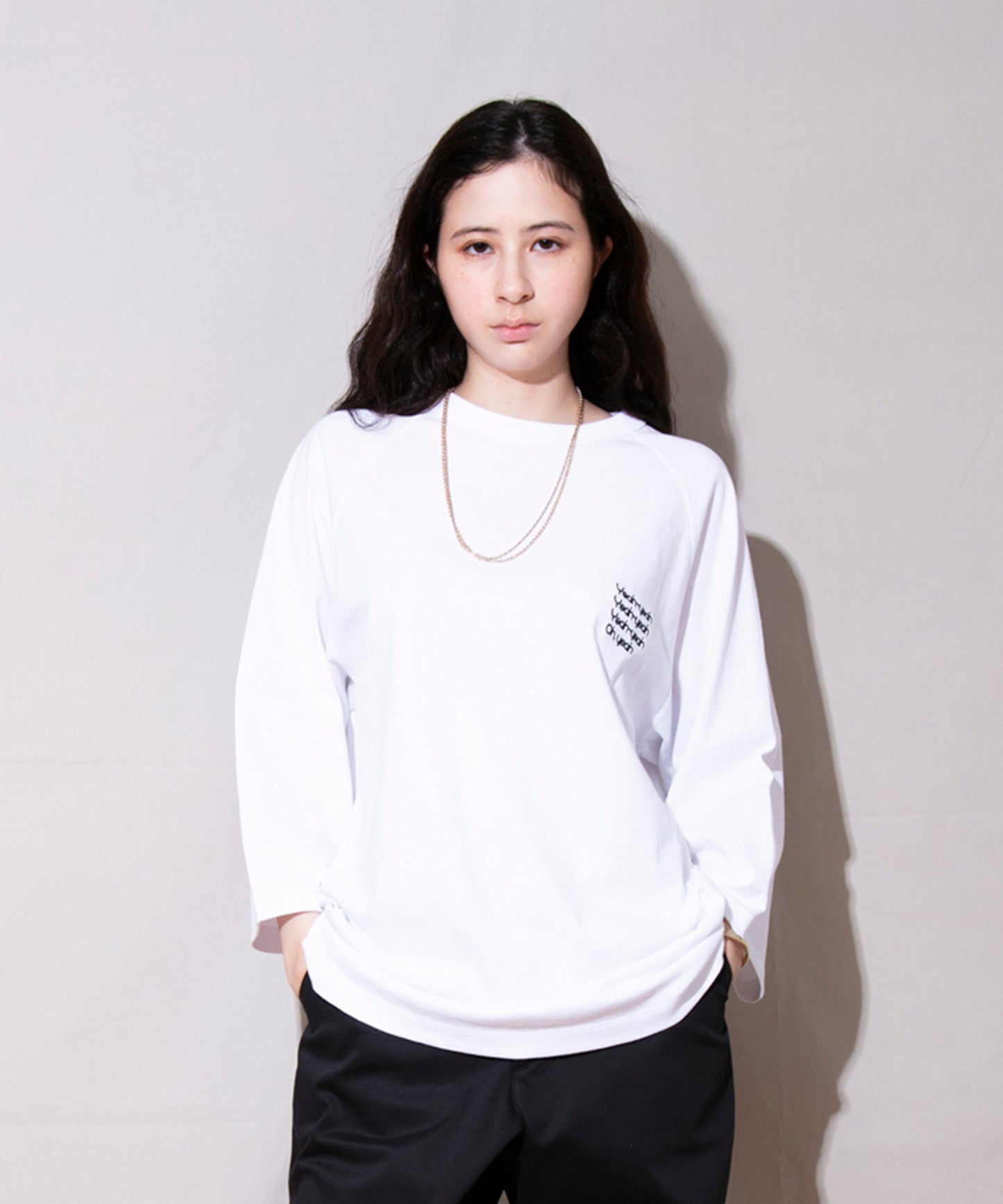 Relaxed fit raglan T