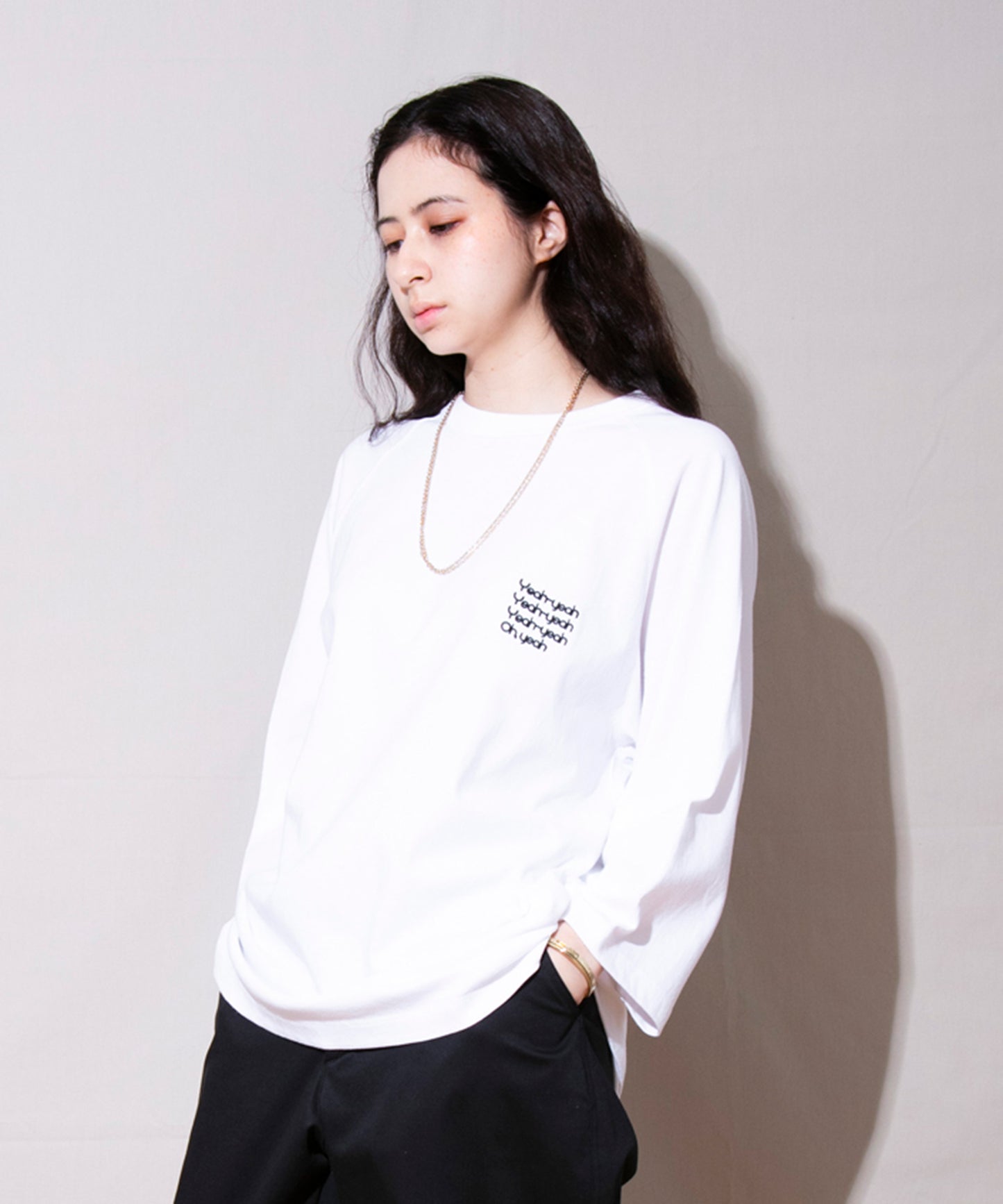 Relaxed fit raglan T