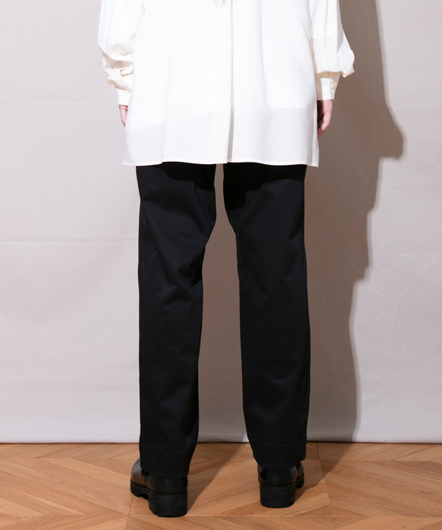 Satin Stretch Wide Slacks