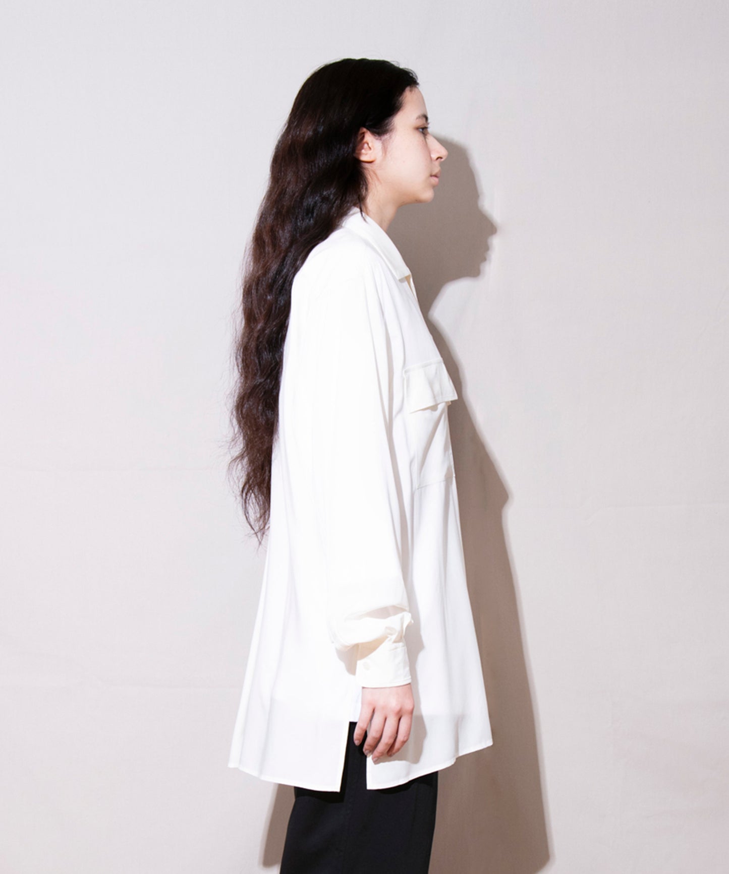 Poplin Square Hem Shirt