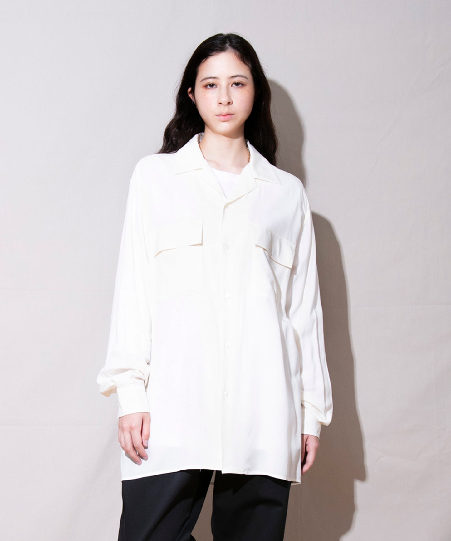 Poplin Square Hem Shirt