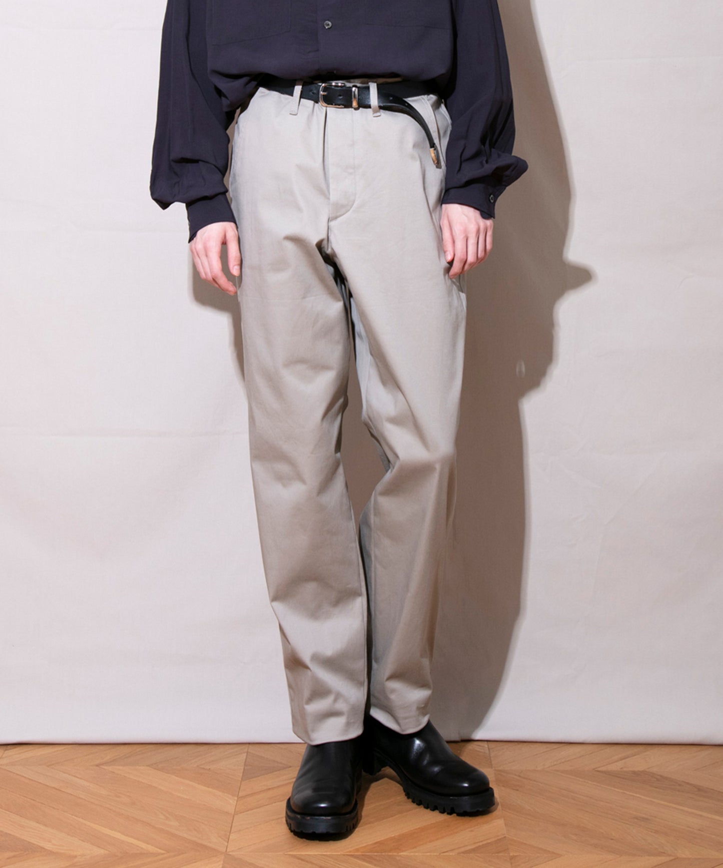 Satin Stretch Wide Slacks