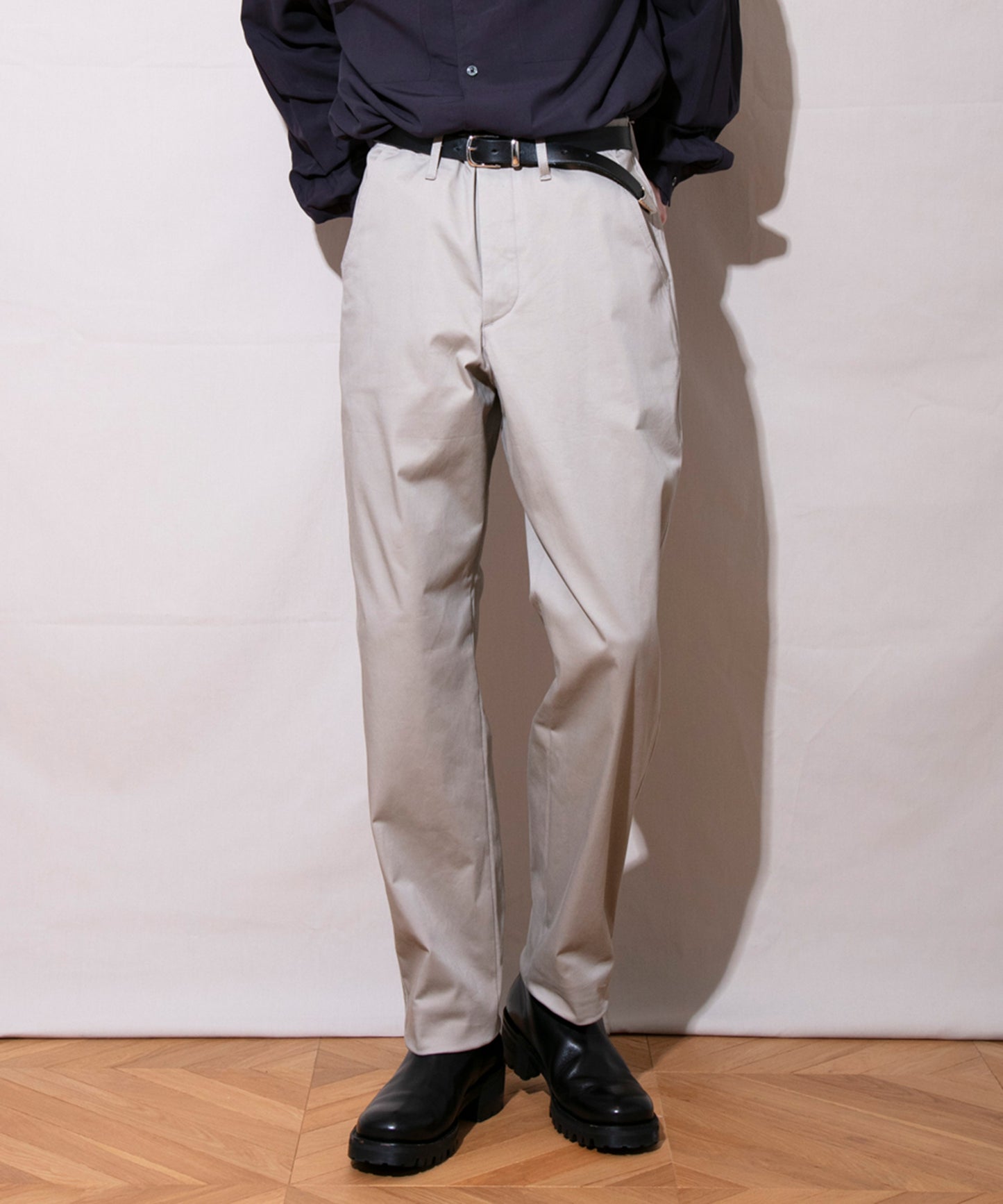 Satin Stretch Wide Slacks