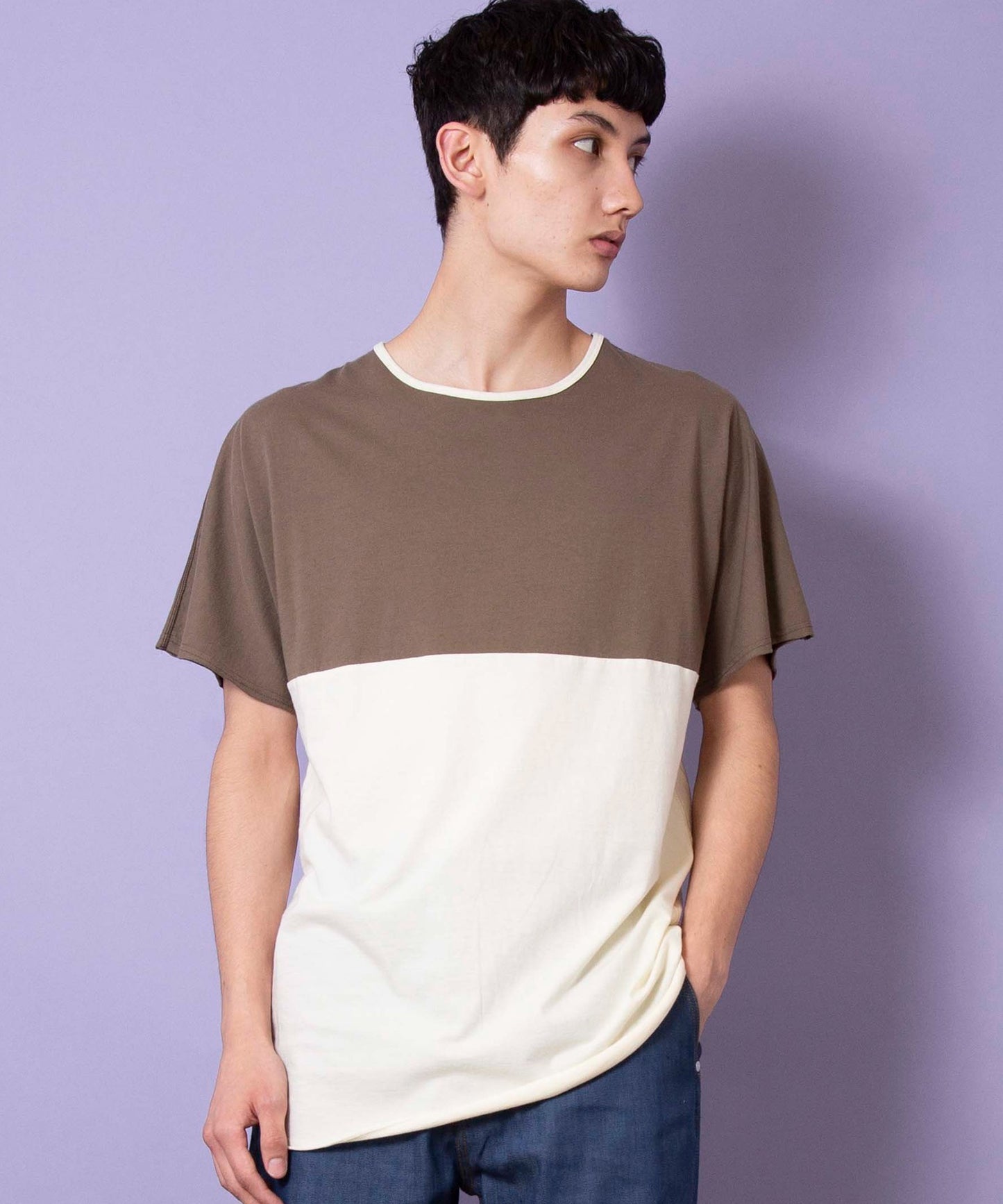 Panel trim t-shirt