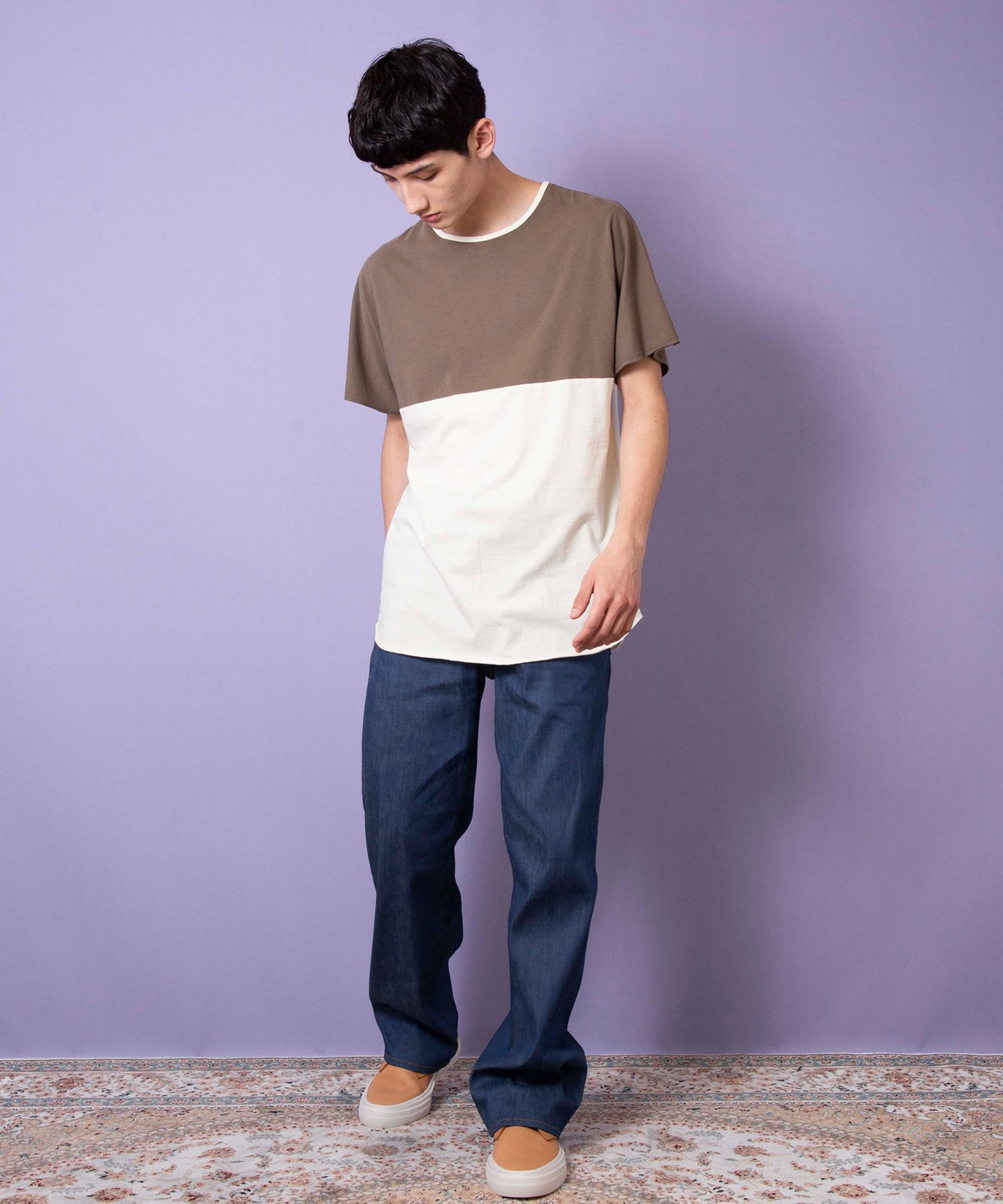 Panel trim t-shirt