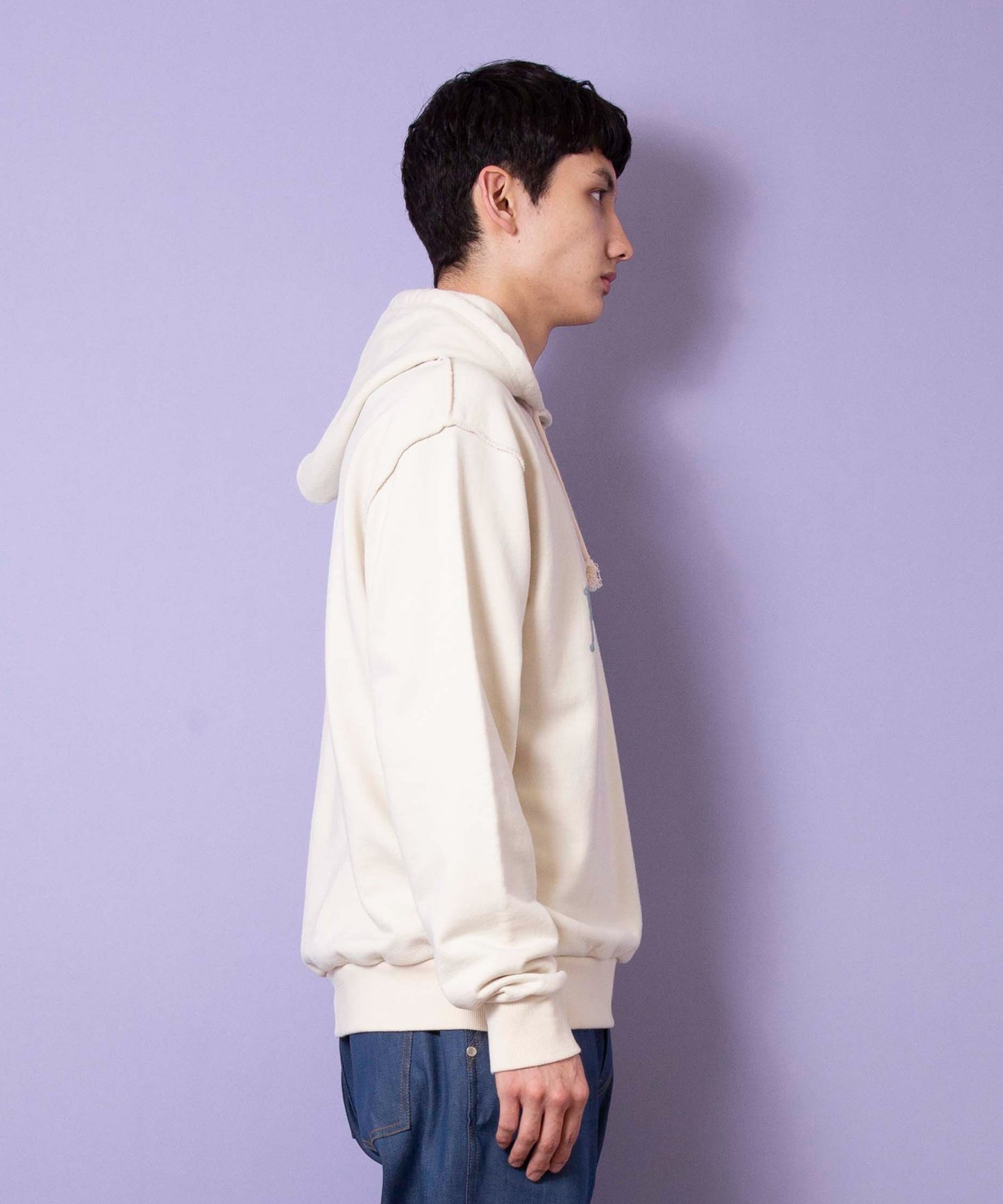 Forming print sweatshirt hoodie