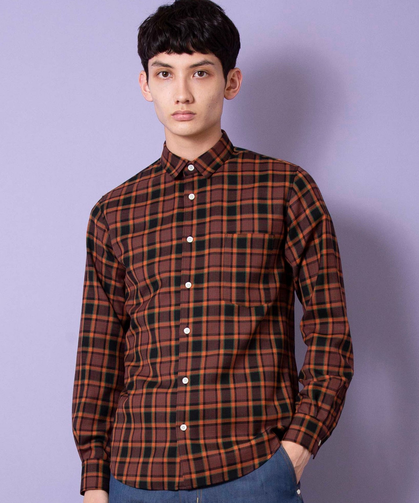 T/W Check Regular Shirt