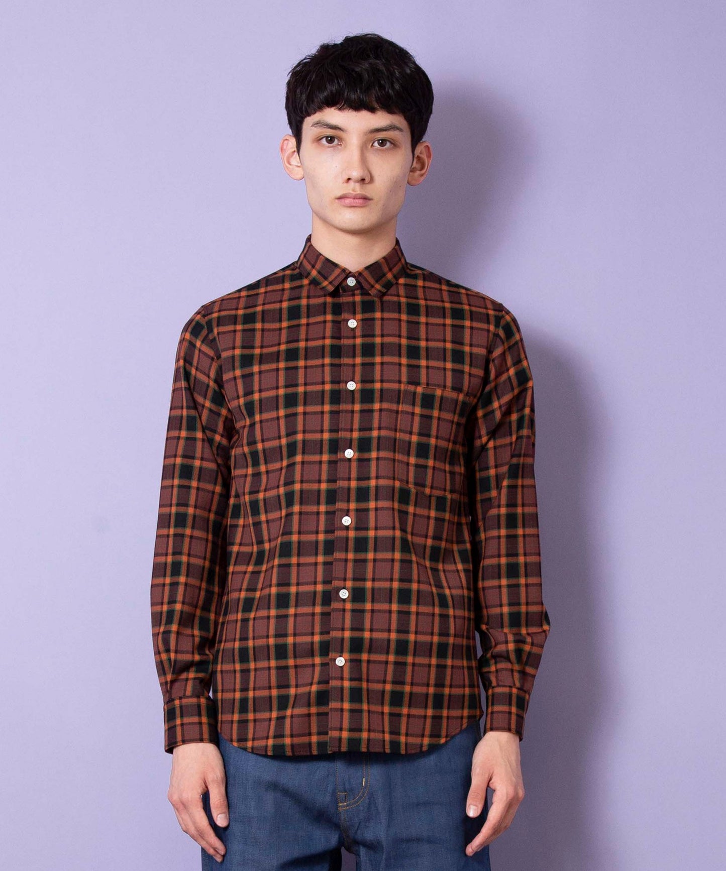 T/W Check Regular Shirt