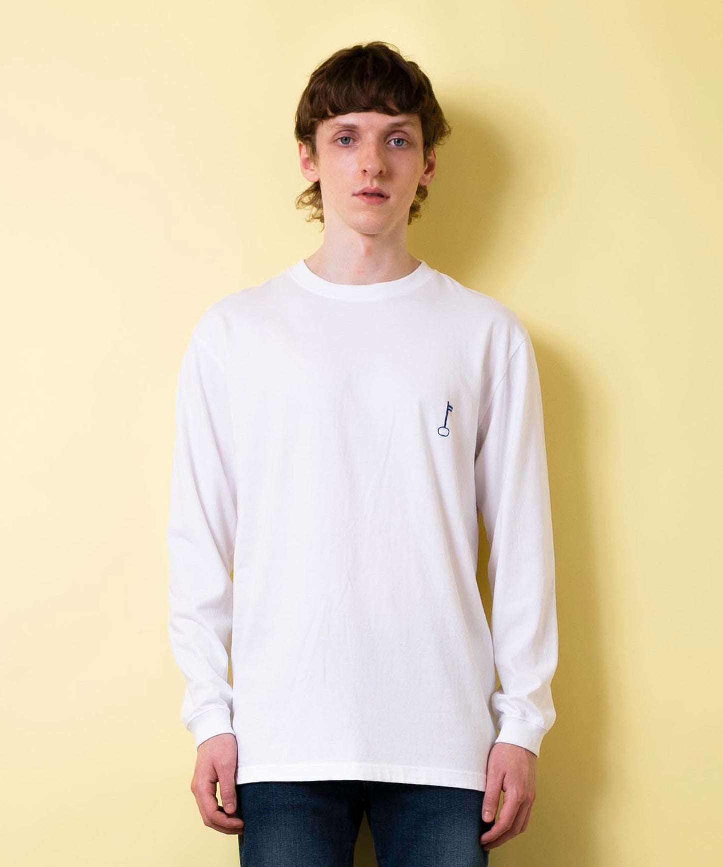 Heavy weight print T L/S DOOR