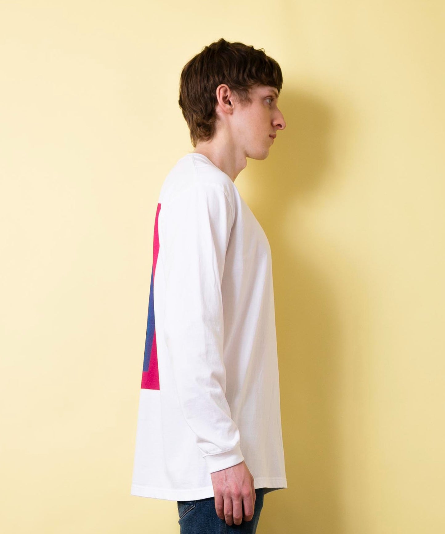 Heavy weight print T L/S DOOR