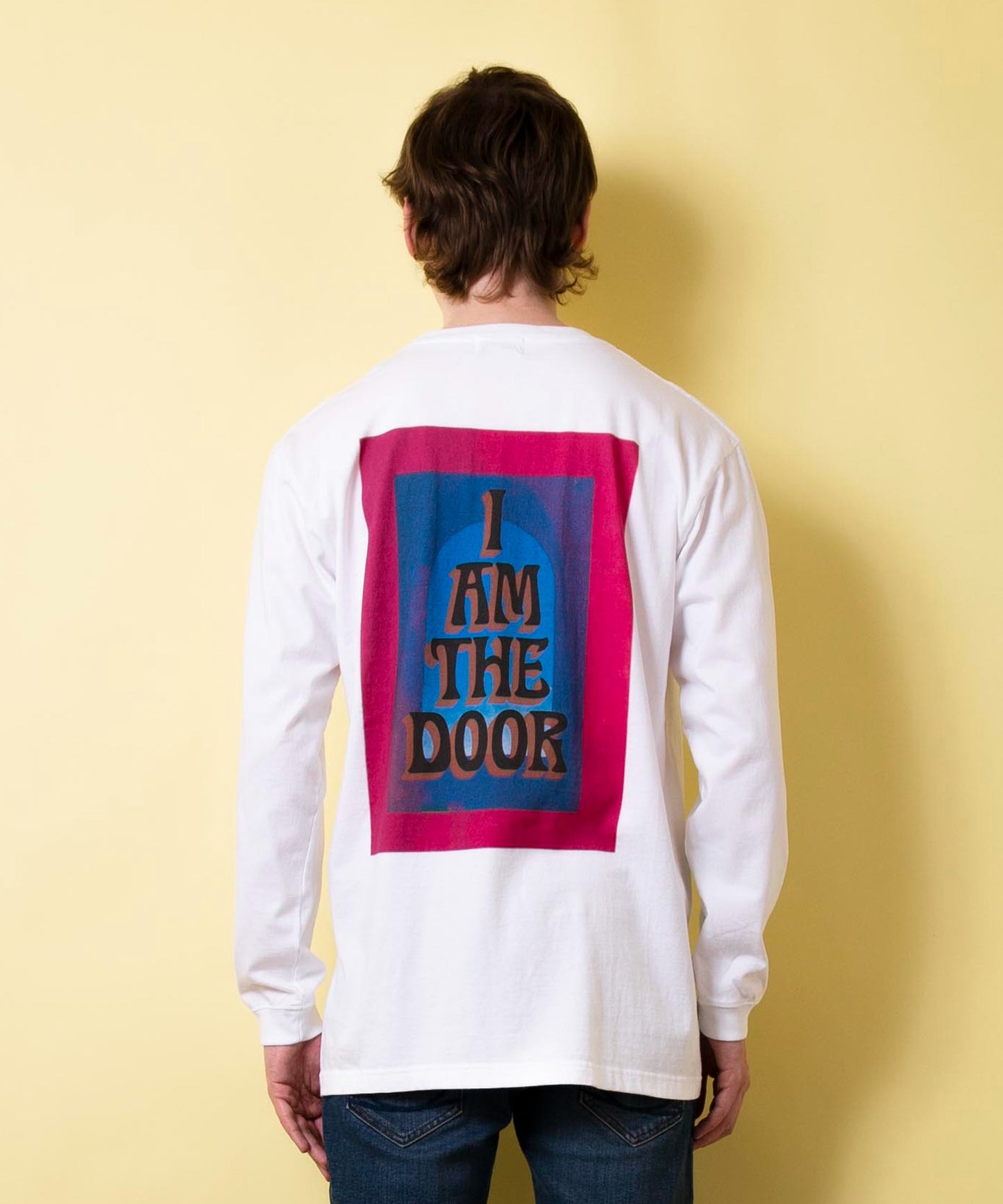 Heavy weight print T L/S DOOR