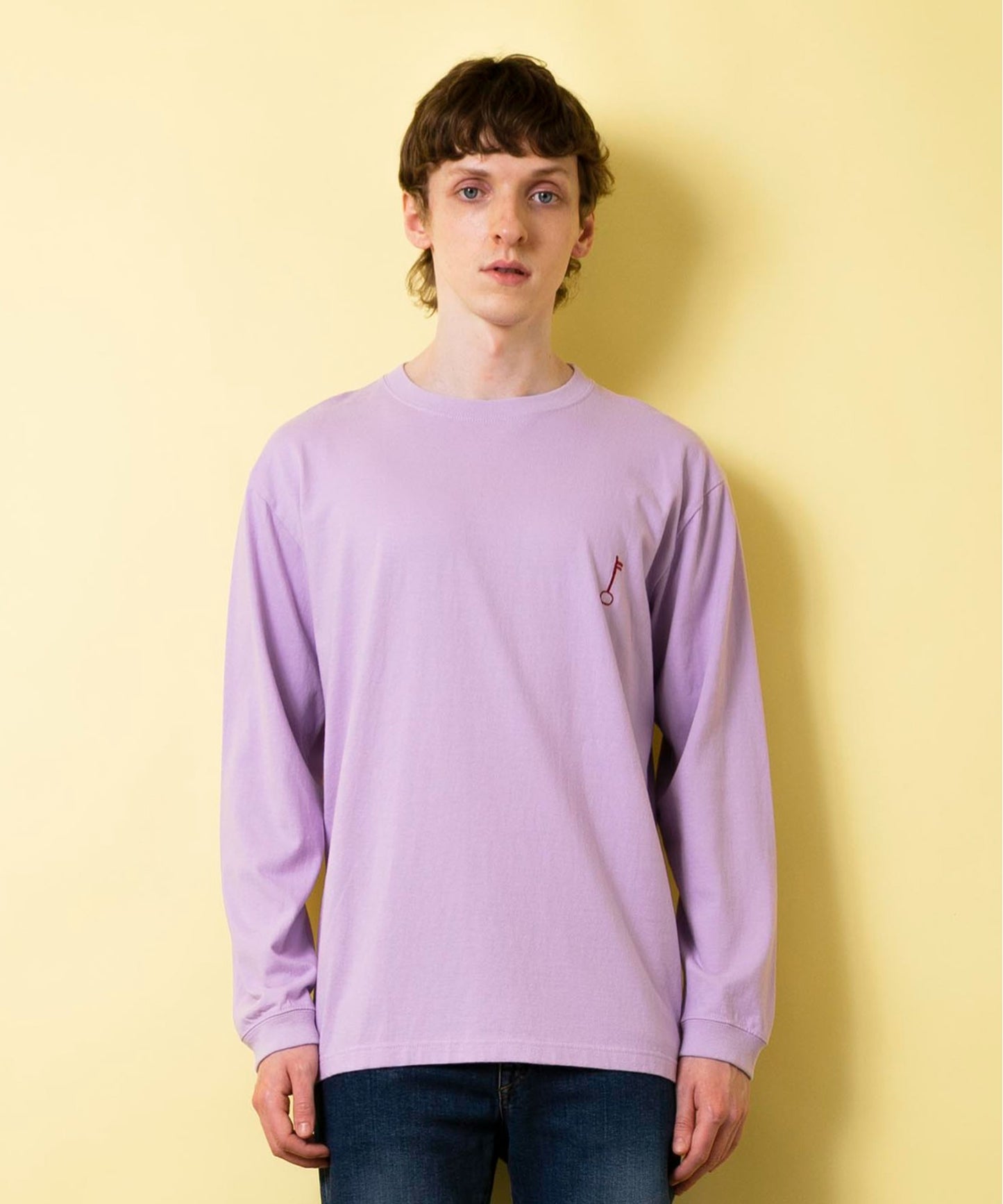 Heavy weight print T L/S DOOR