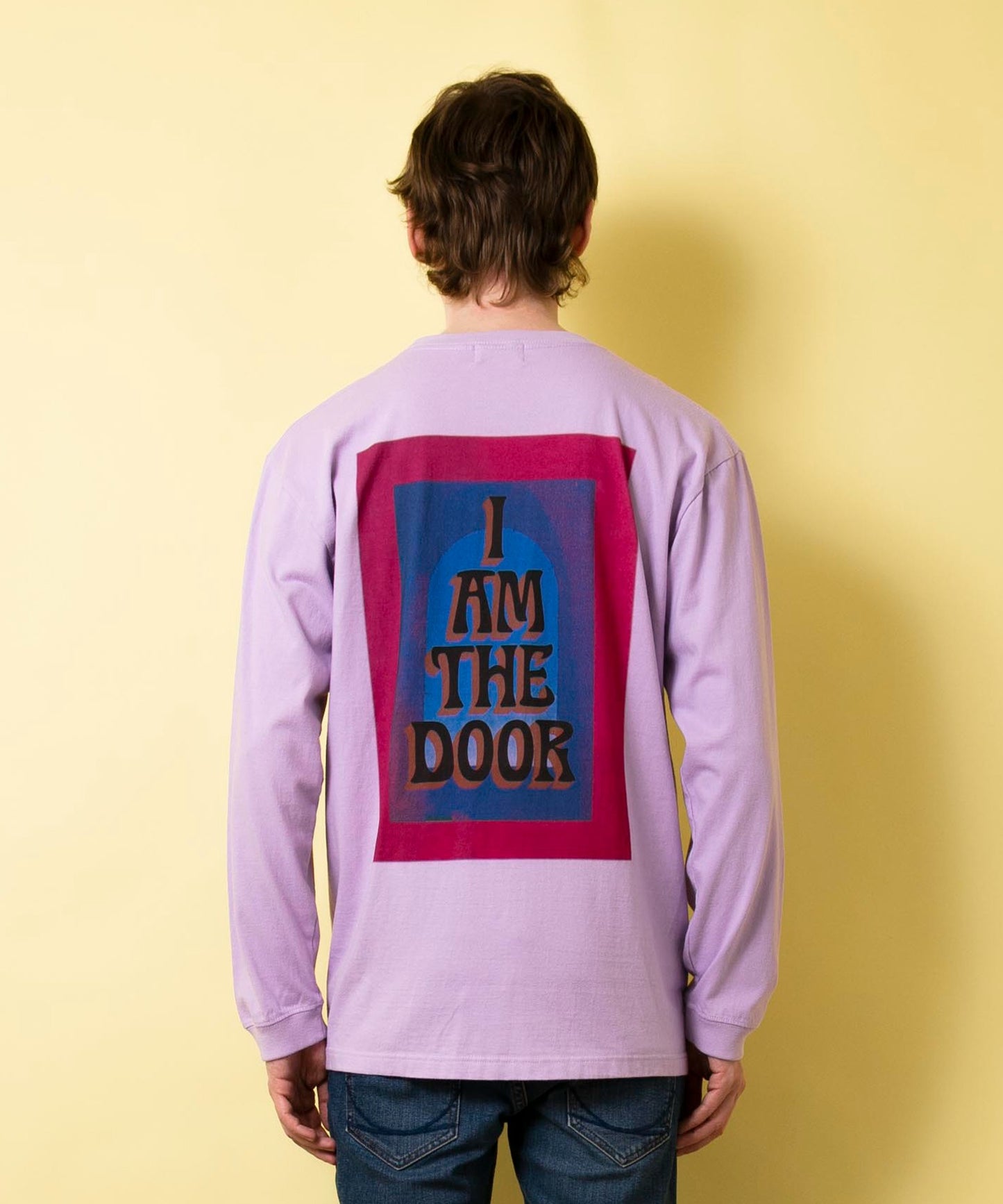 Heavy weight print T L/S DOOR