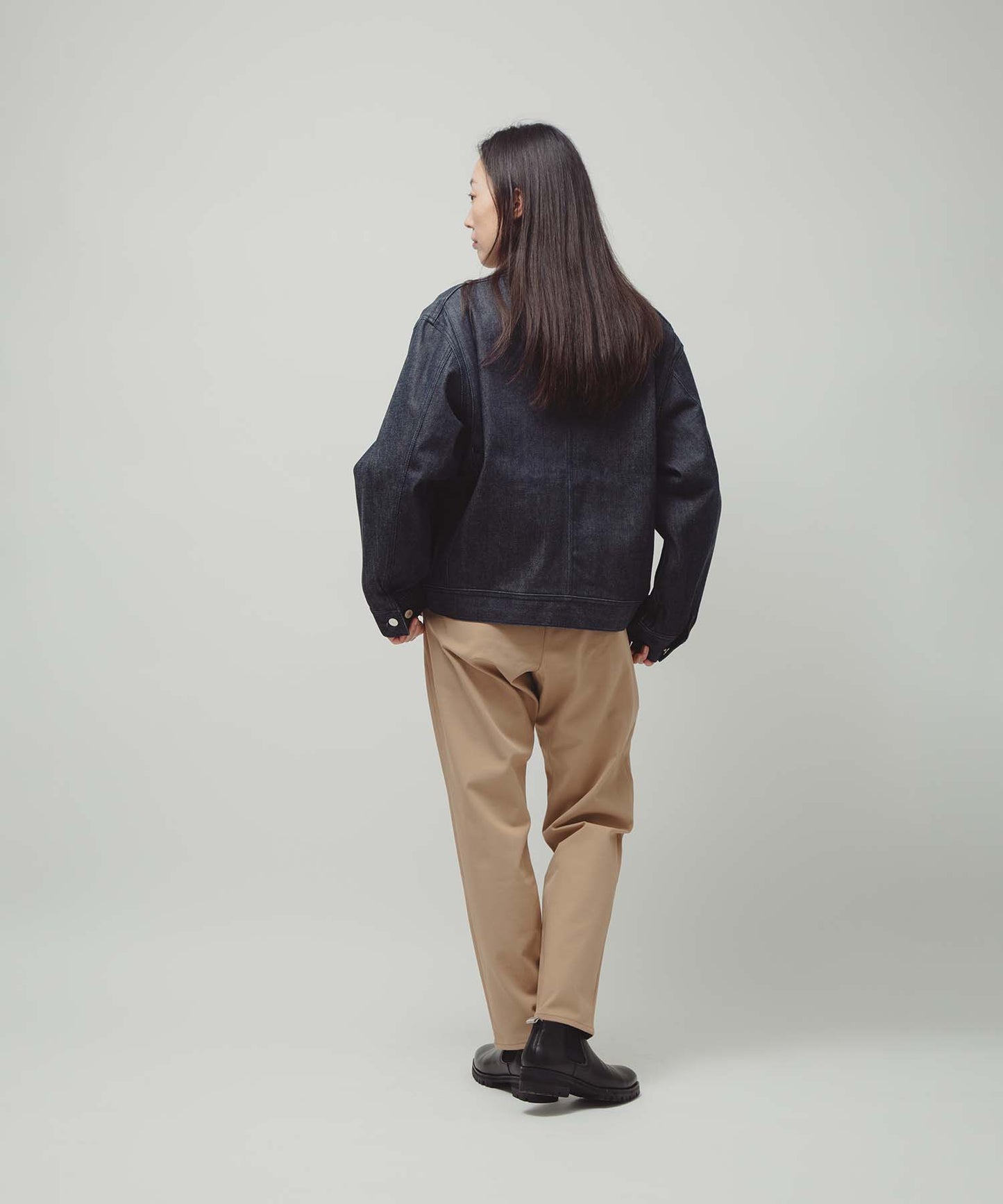 Organic Denim Rigid Wide Jacket