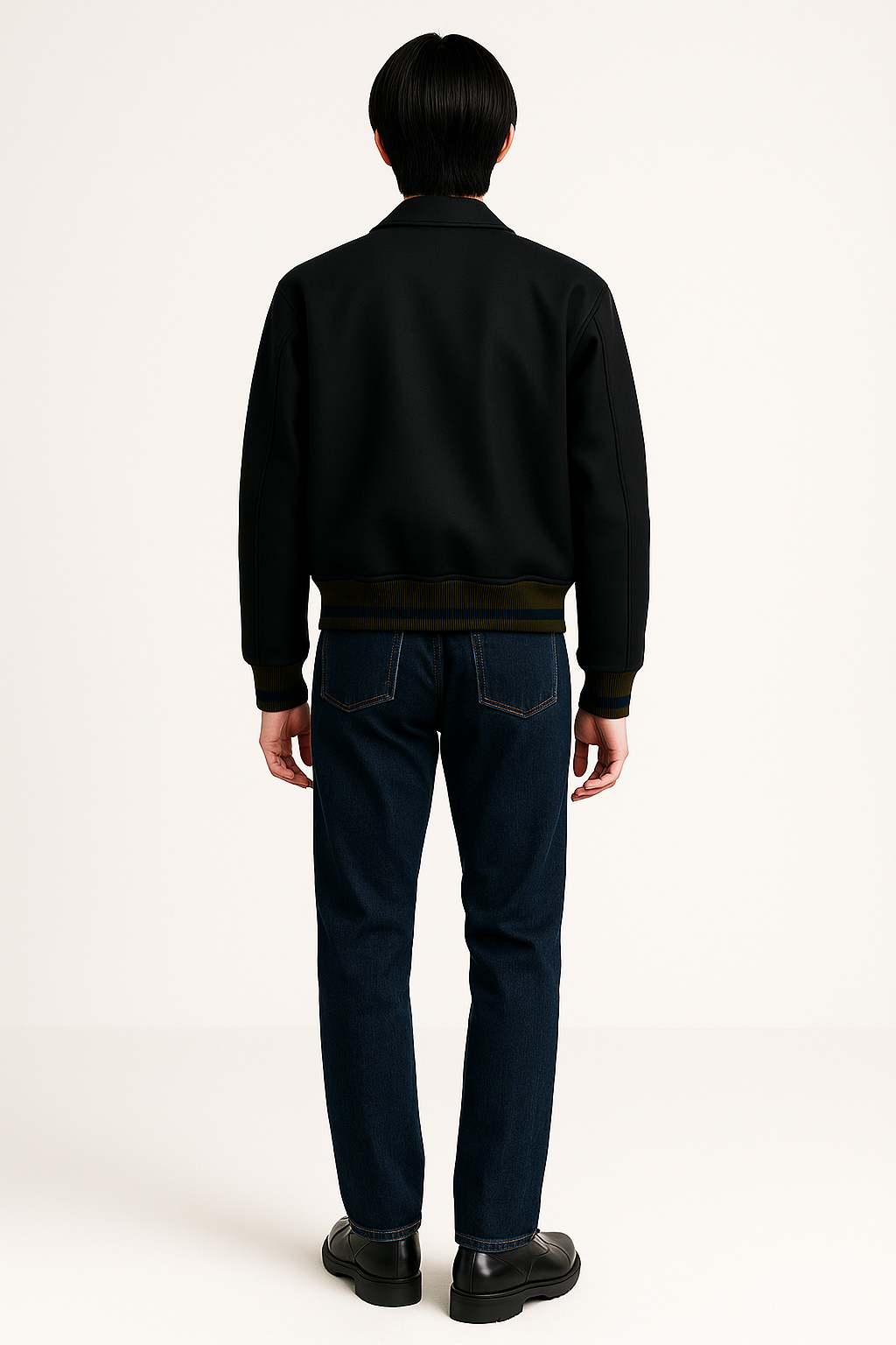 <予約: 11月下旬納品予定>SUPER110`s Melton Stadium blouson