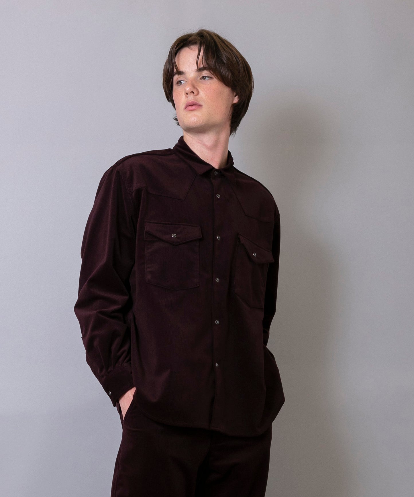 C/C 12W Corduroy Western shirt