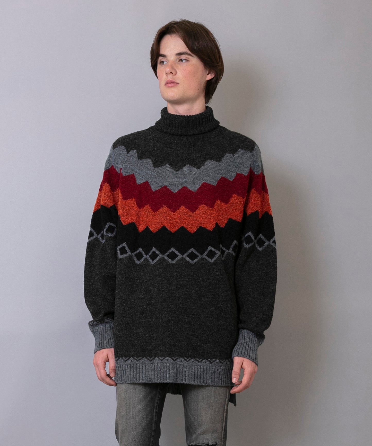 C/C 7G Nordic Turtle Knit
