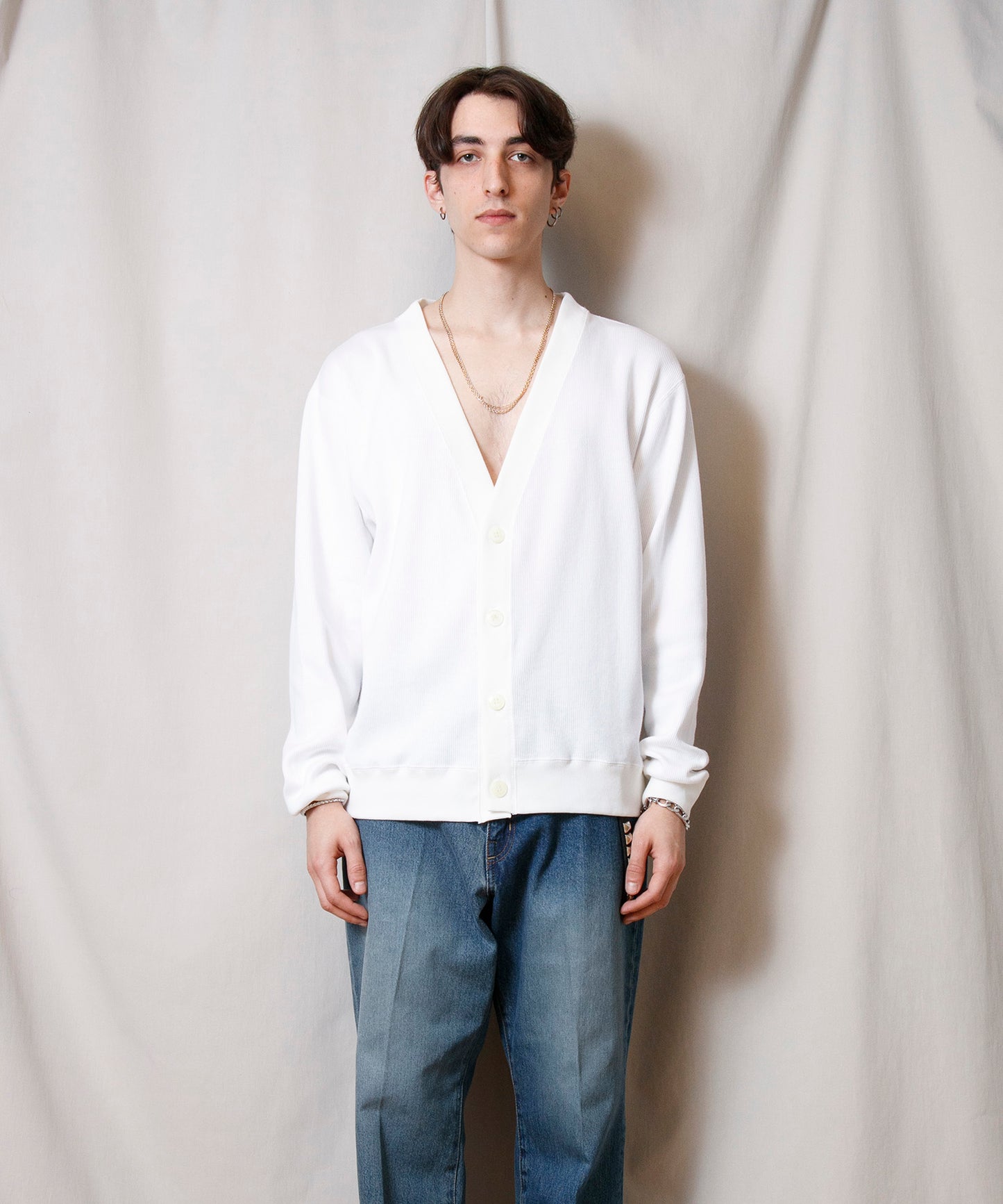 Underwear Rib Cardigan