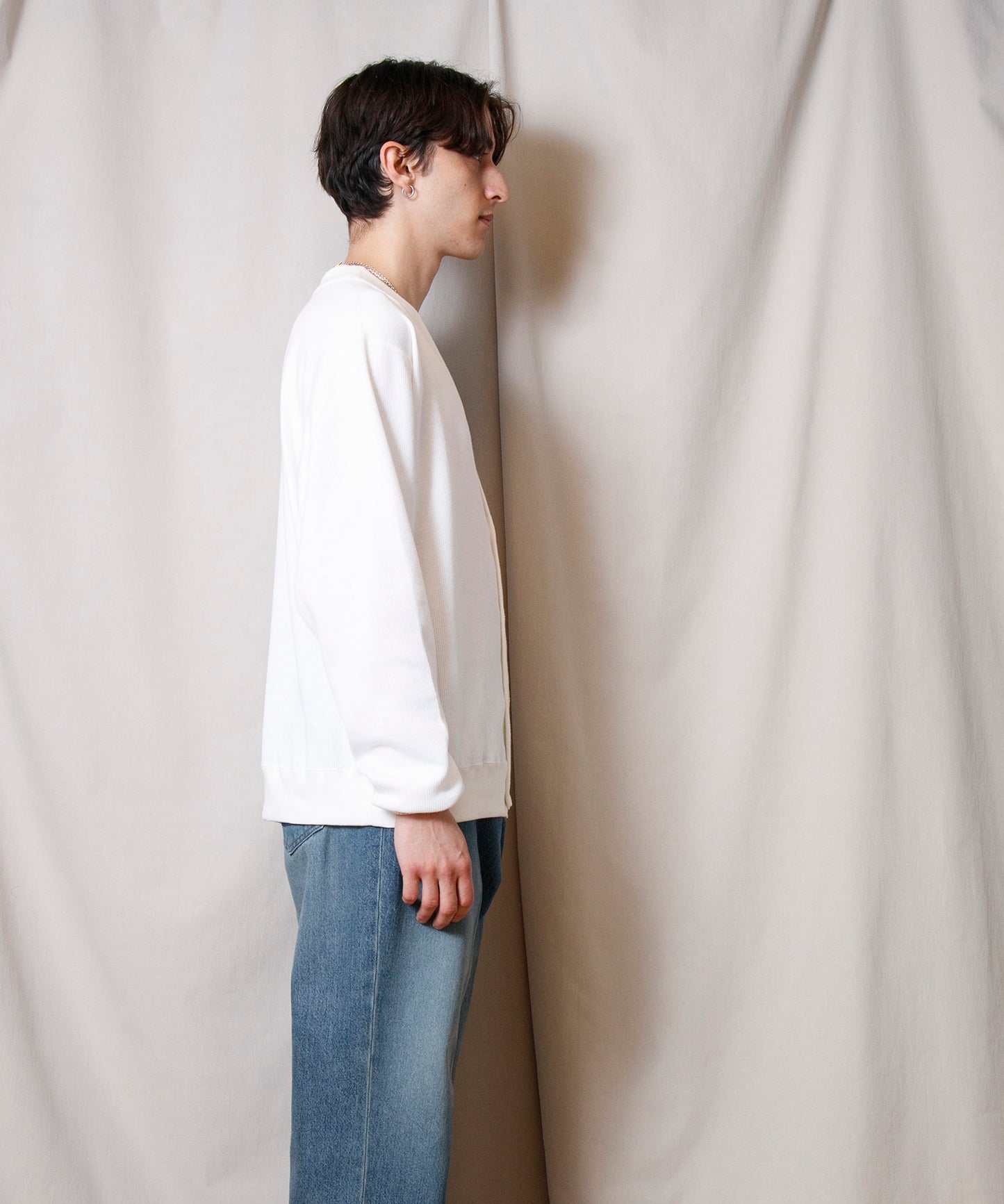 Underwear Rib Cardigan