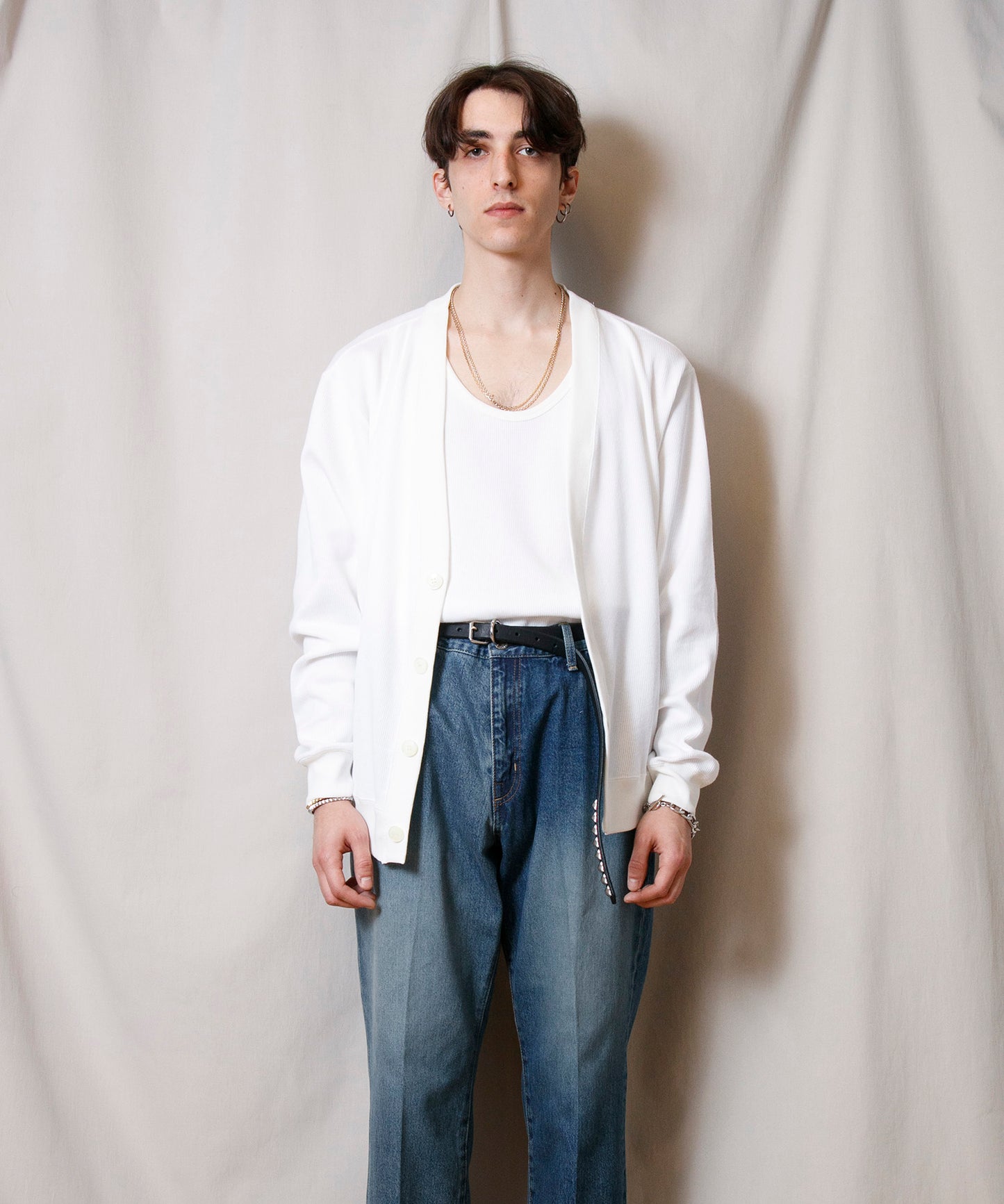 Underwear Rib Cardigan