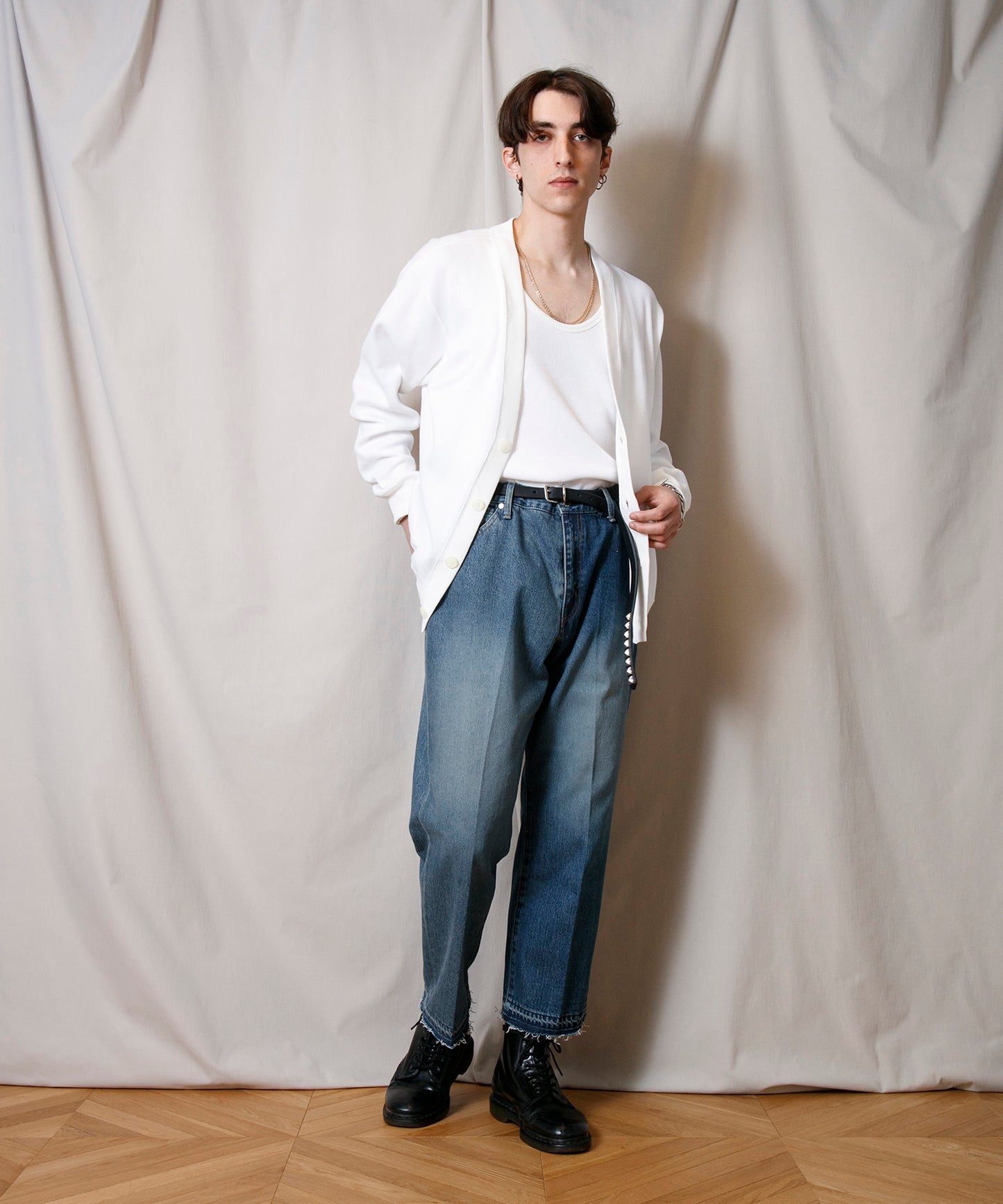 Underwear Rib Cardigan