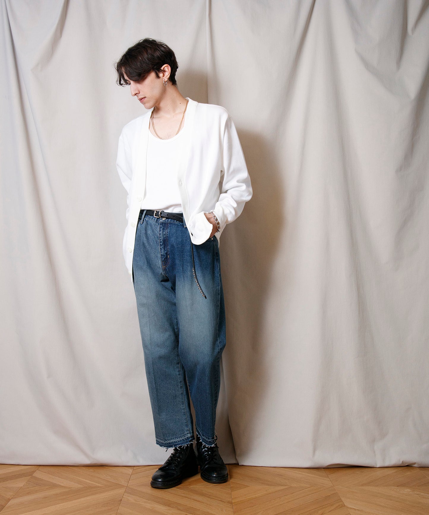 Underwear Rib Cardigan