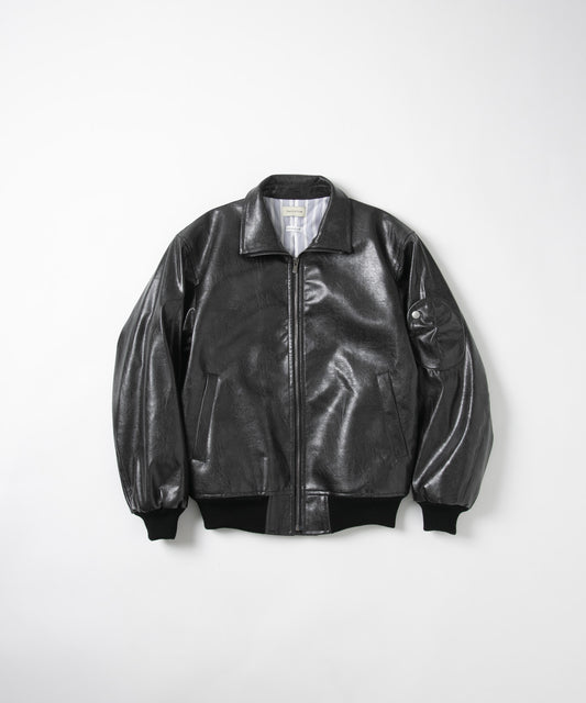 Natural Leather Flight Jacket