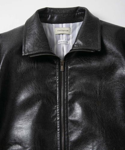 Natural Leather Flight Jacket