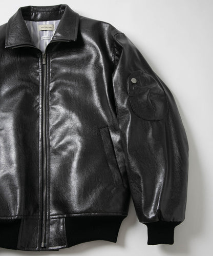 Natural Leather Flight Jacket