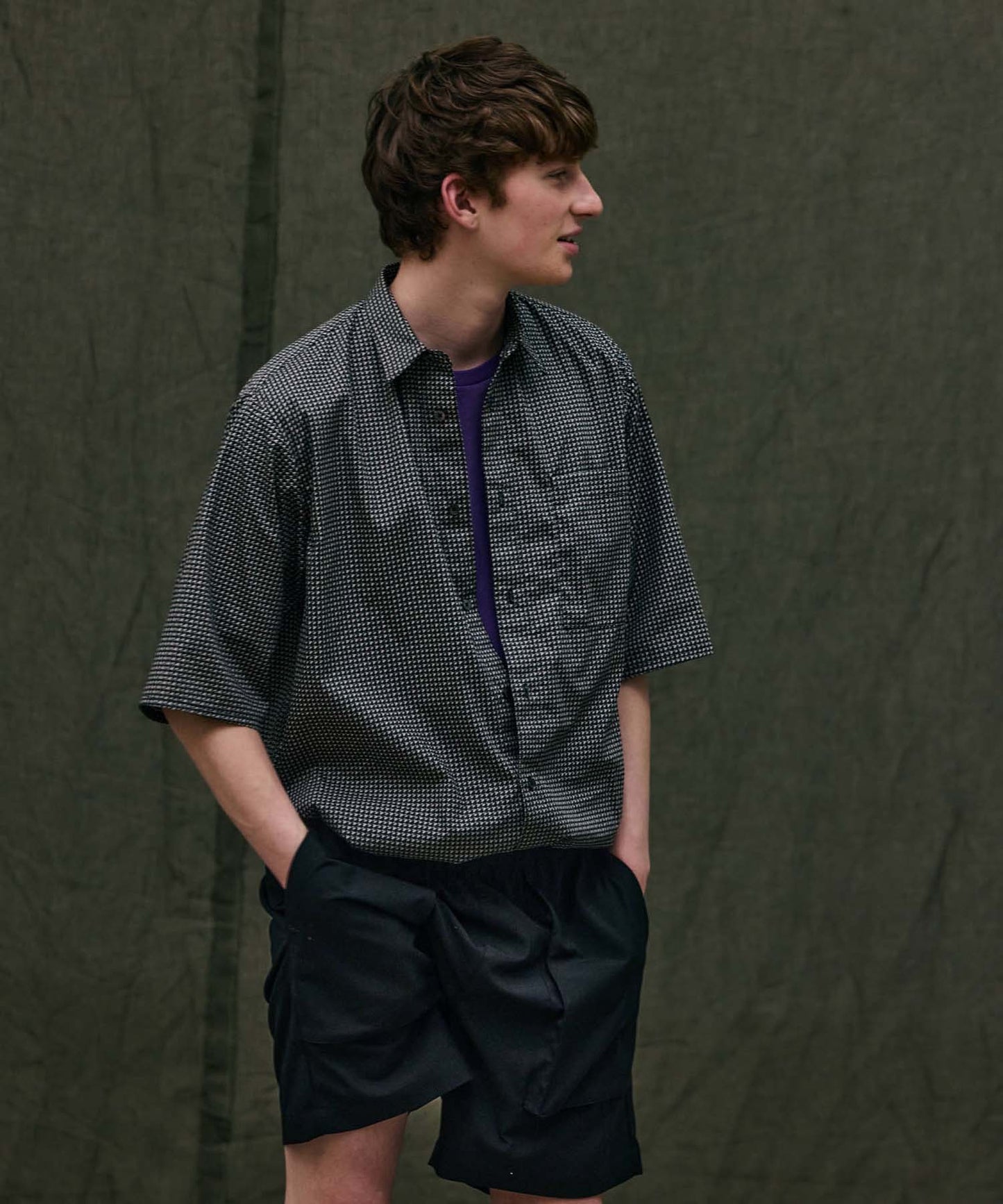 Dot pattern Utility Shirt