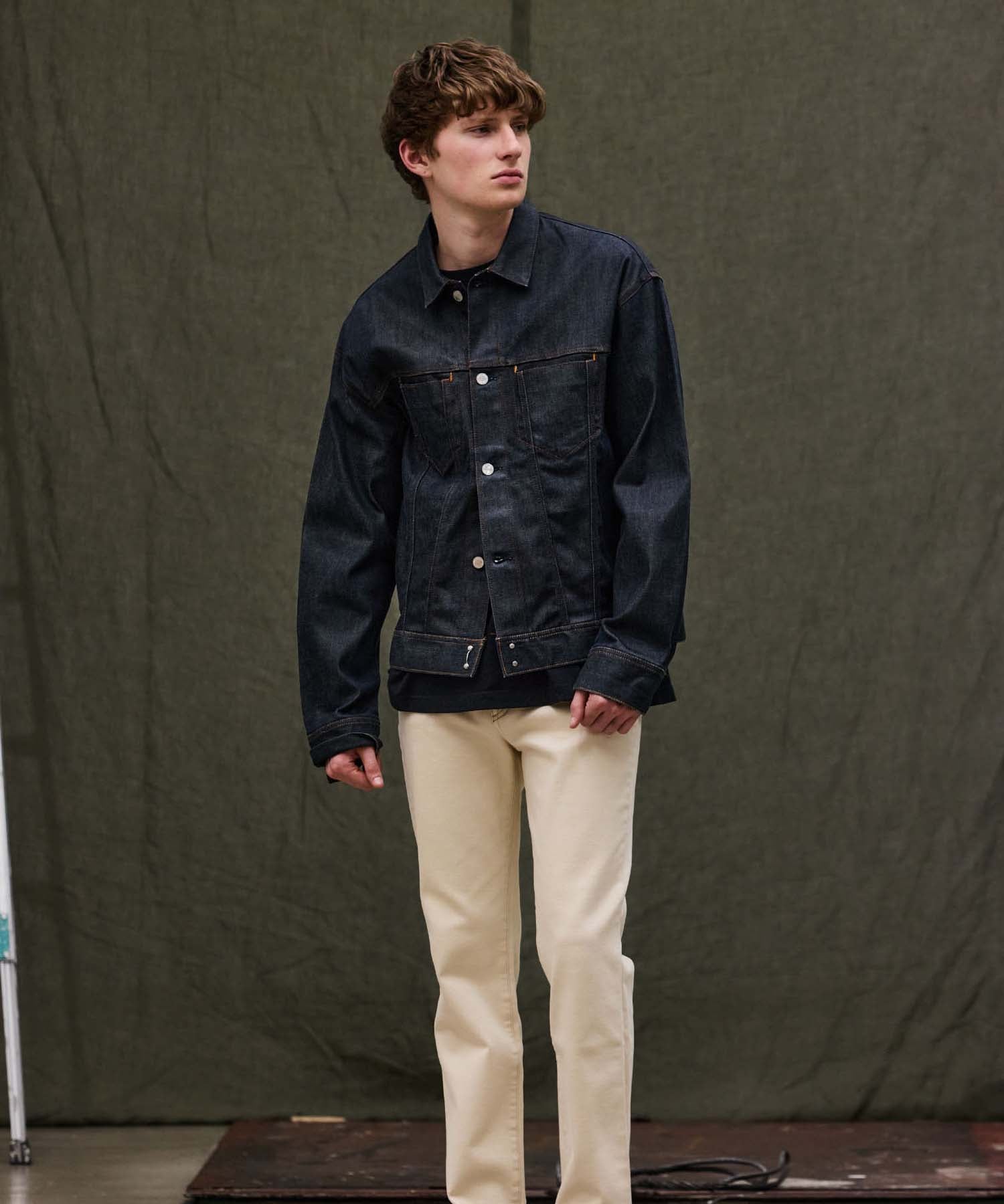 Rigid Denim Wide 3rd Type Jacket – FACTOTUM