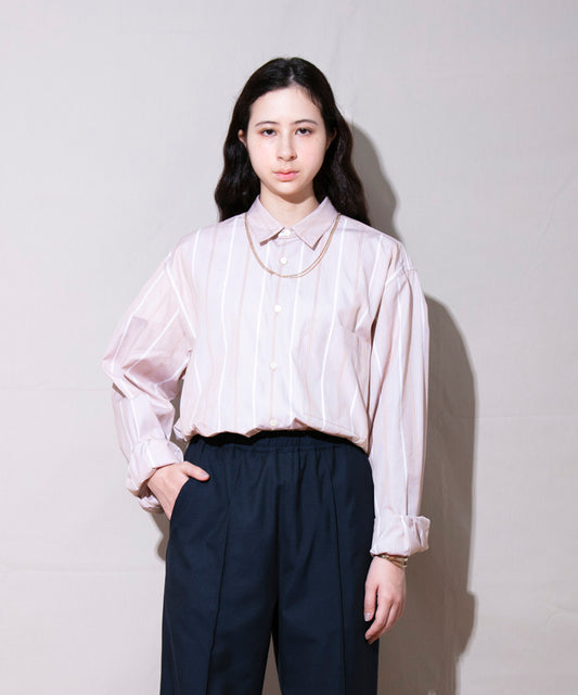 CL Stripe Round Hem Shirt