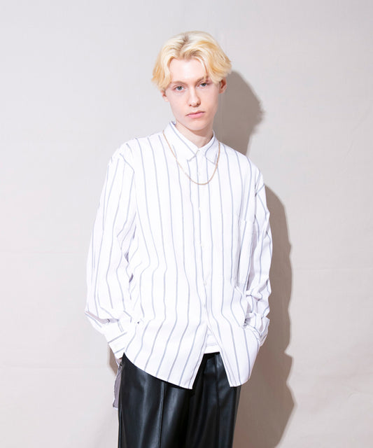 CL Stripe Round Hem Shirt