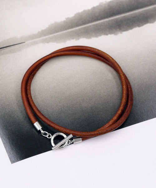 Leather Cord Double Bracelet