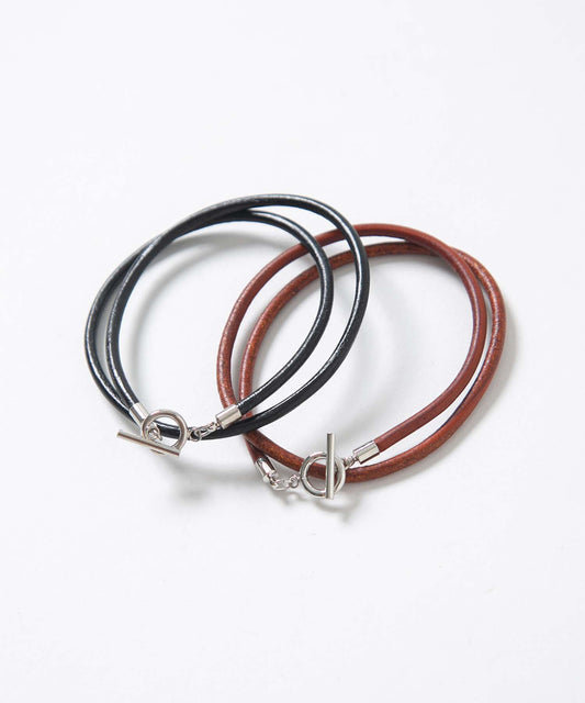 Leather Cord Double Bracelet