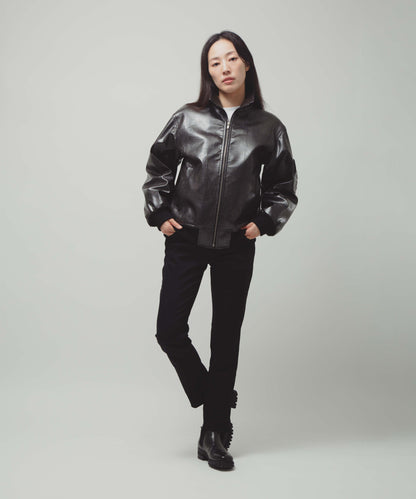 Natural Leather Flight Jacket